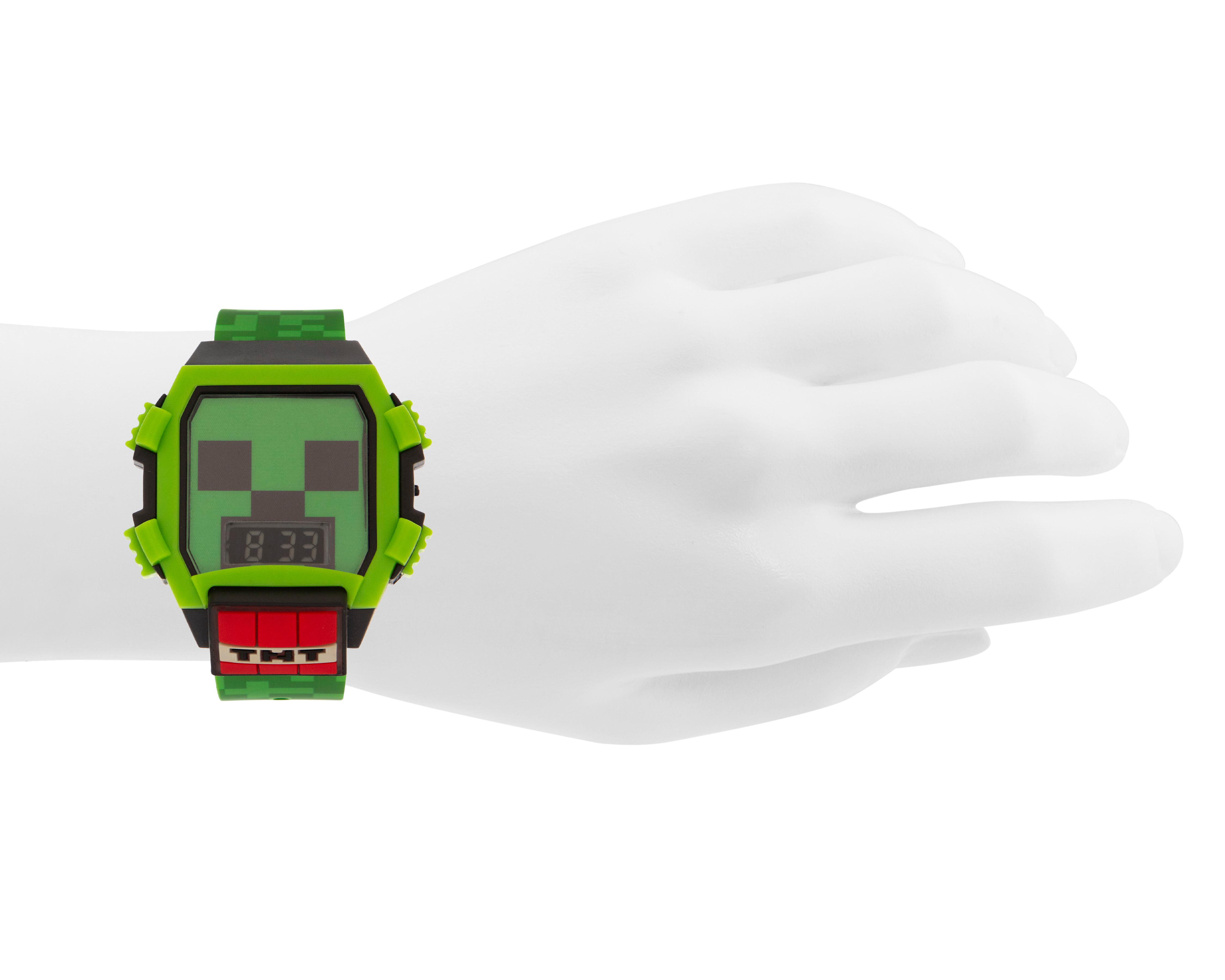 Foto 6 pulgar | Reloj Minecraft para Niño MIN4086BU Verde