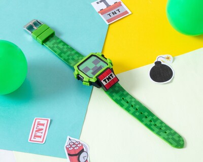 Foto 7 | Reloj Minecraft para Niño MIN4086BU Verde
