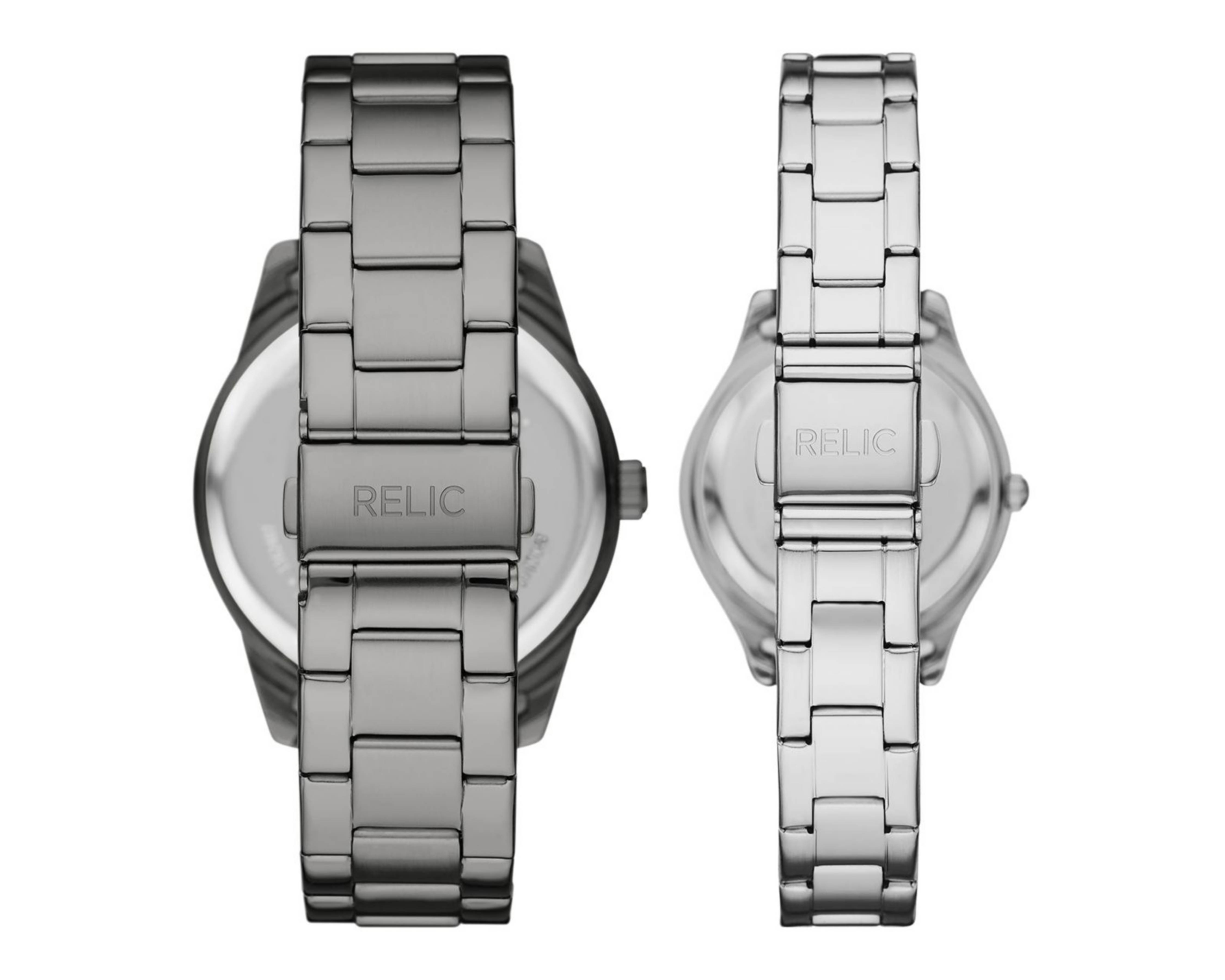 Foto 3 | Set de Relojes pareja Mujer y Hombre Relic Negro y Plateado His & Hers ZR97015