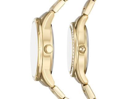 Foto 2 | Set de Relojes Pareja Mujer y Hombre Relic Dorado ZR97016