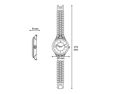 Foto 5 | Reloj para Mujer Relic Oro Rosa ZR12671