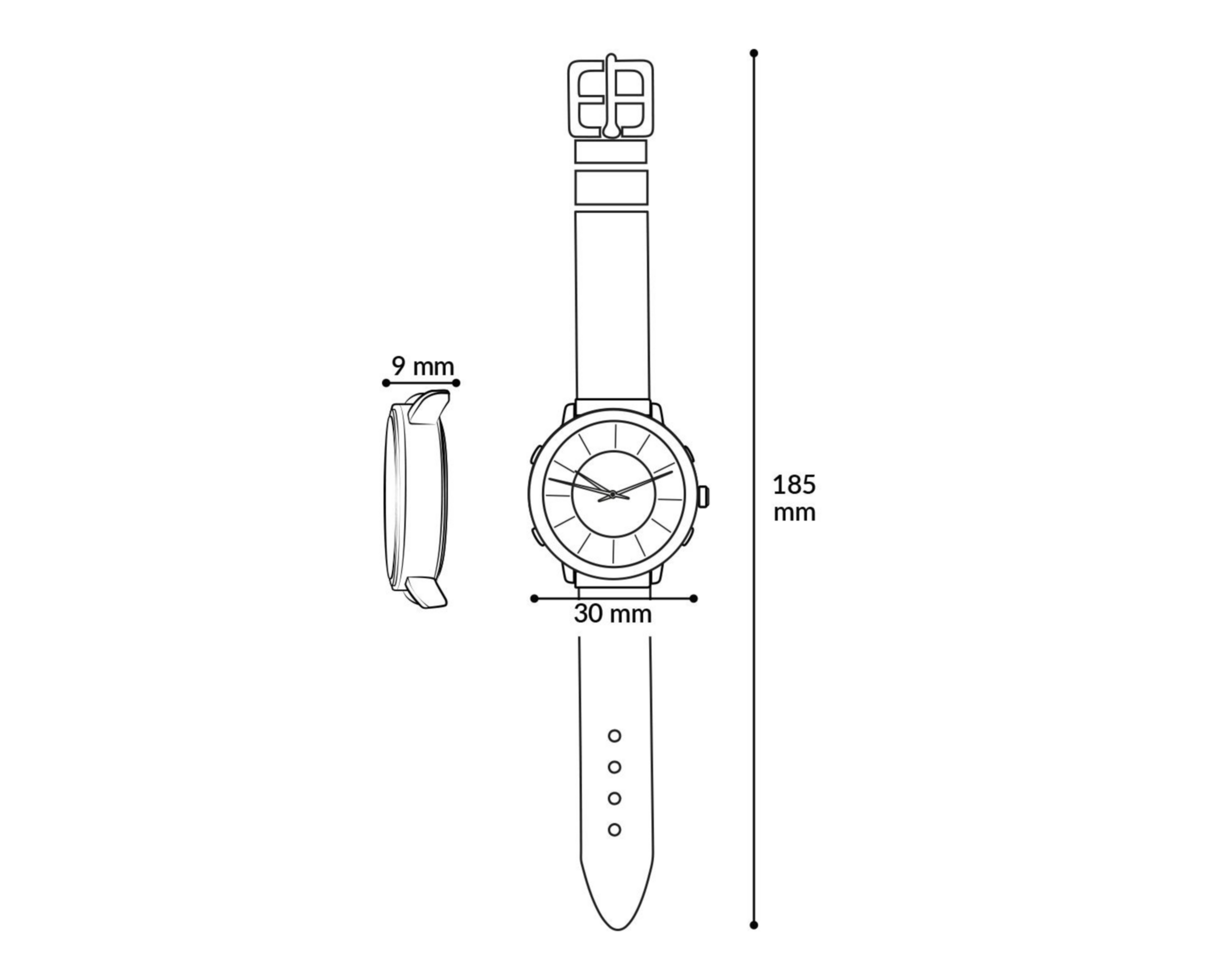 Foto 7 pulgar | Reloj para Mujer Skechers Negro SR6304