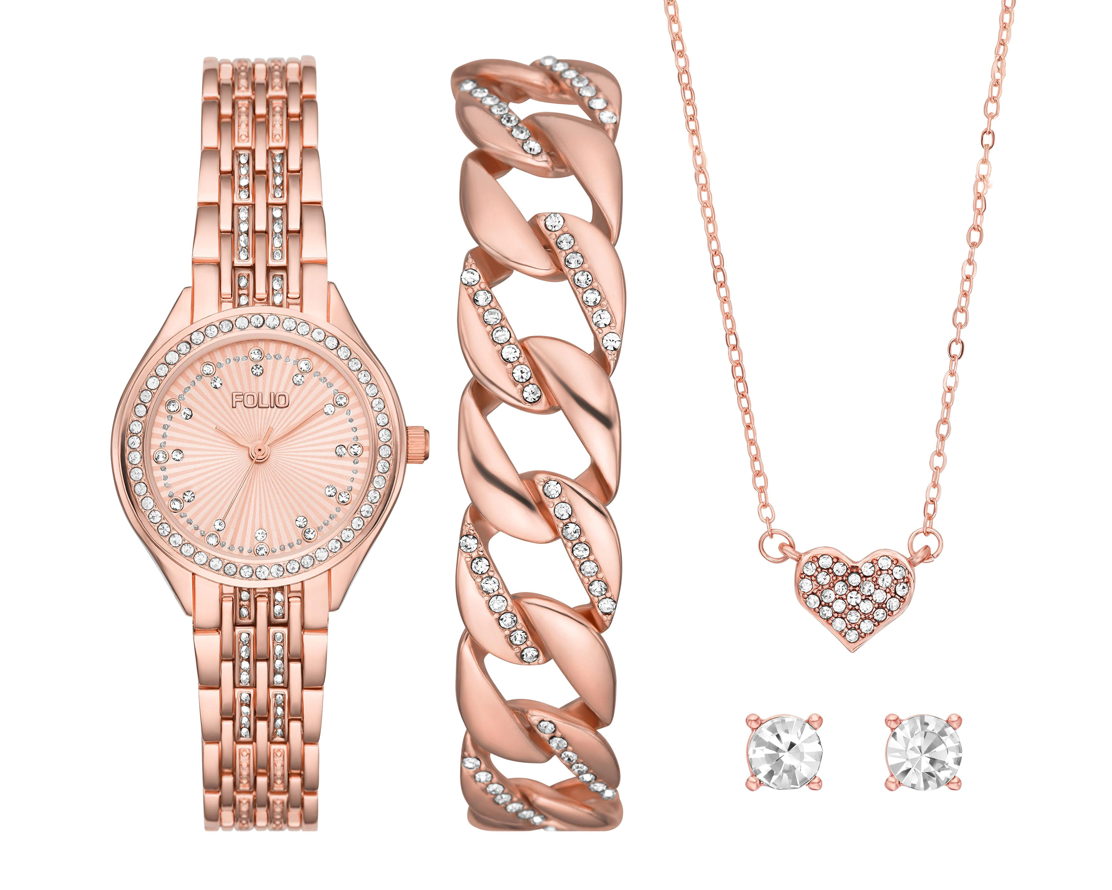 Foto 1 | Reloj para Mujer Folio FMDFL2059 con 3 Accesorios