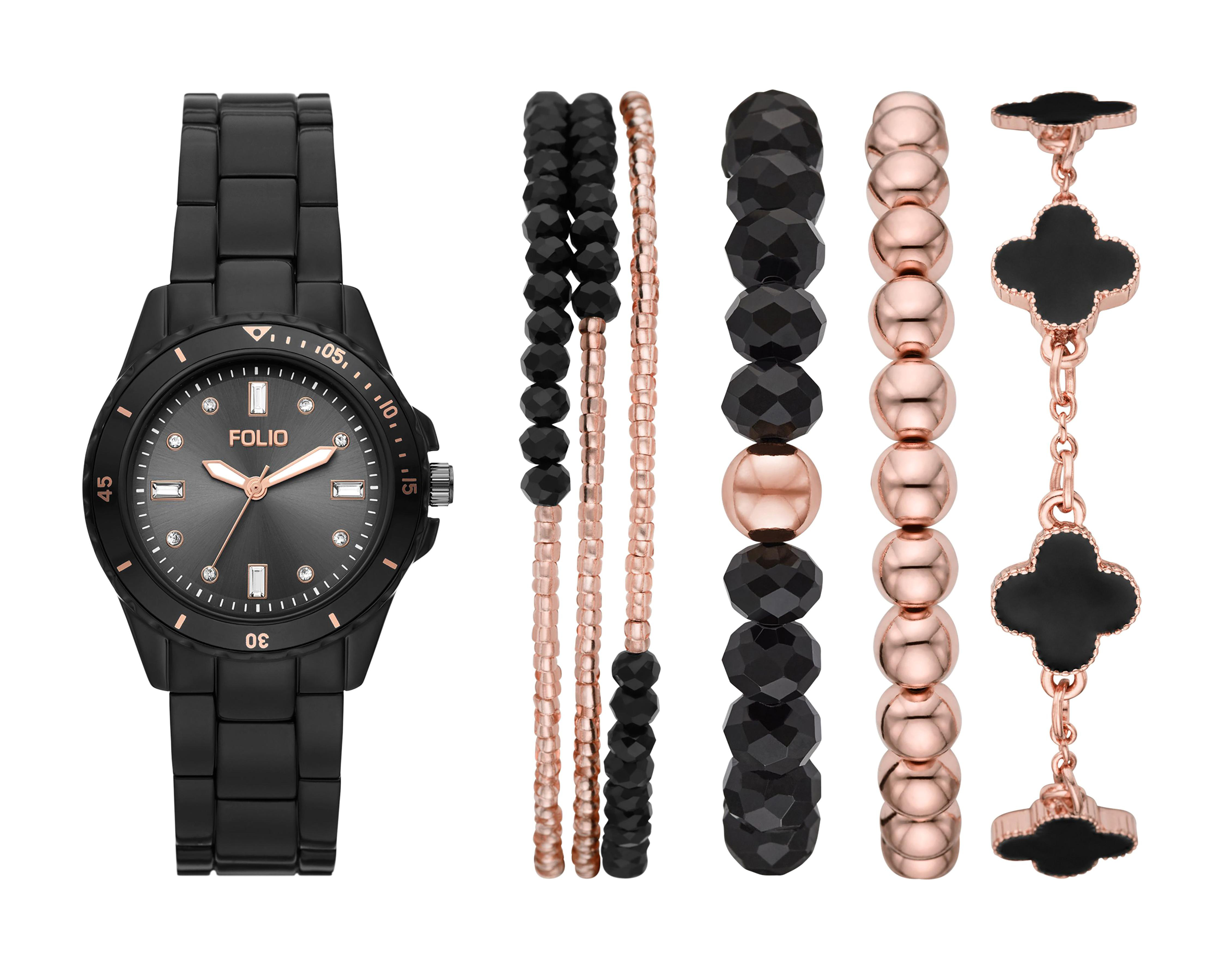 Foto 1 | Reloj para Mujer Folio FMDFL2064 con 4 Accesorios