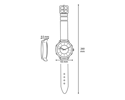 Foto 4 | Reloj para Hombre Vizanti Negro VC4059NP