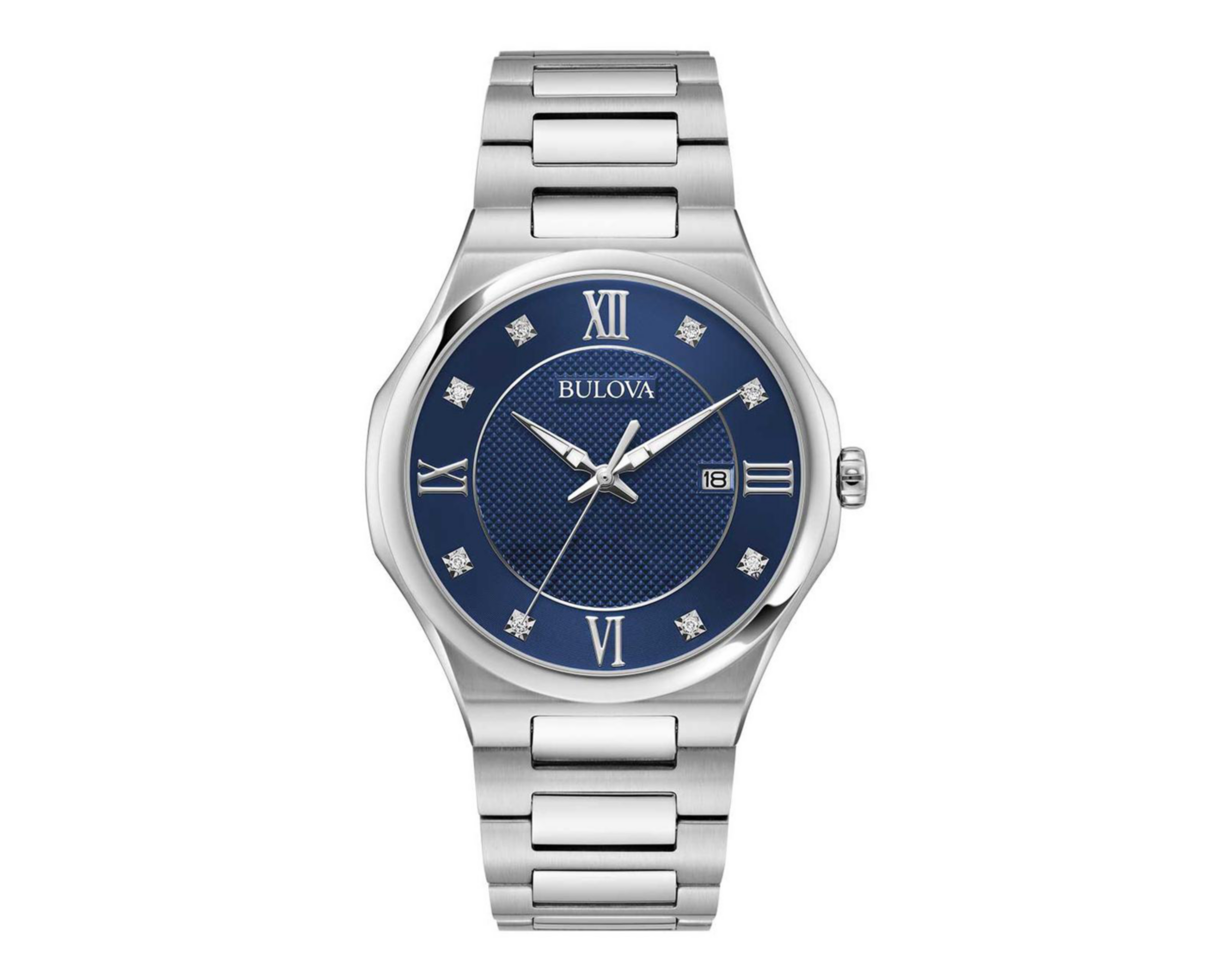 Foto 2 pulgar | Reloj para Hombre Bulova Plateado 96D155