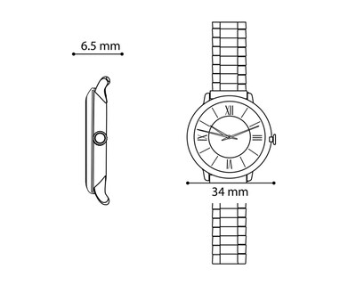 Foto 4 | Reloj para Mujer Bulova Plateado 96P257