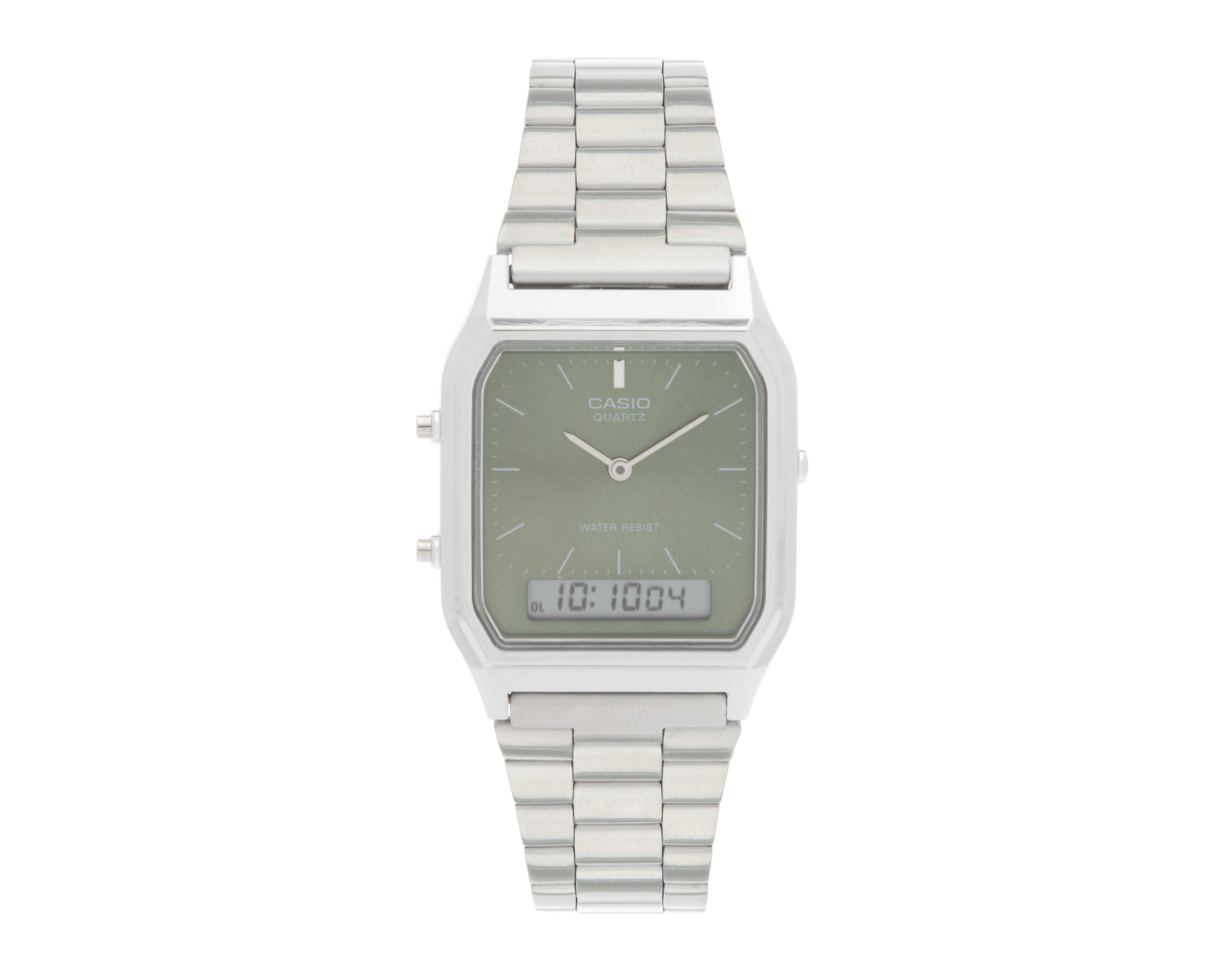 Foto 2 pulgar | Reloj Casio Unisex AQ-230A-3AMQY Plateado