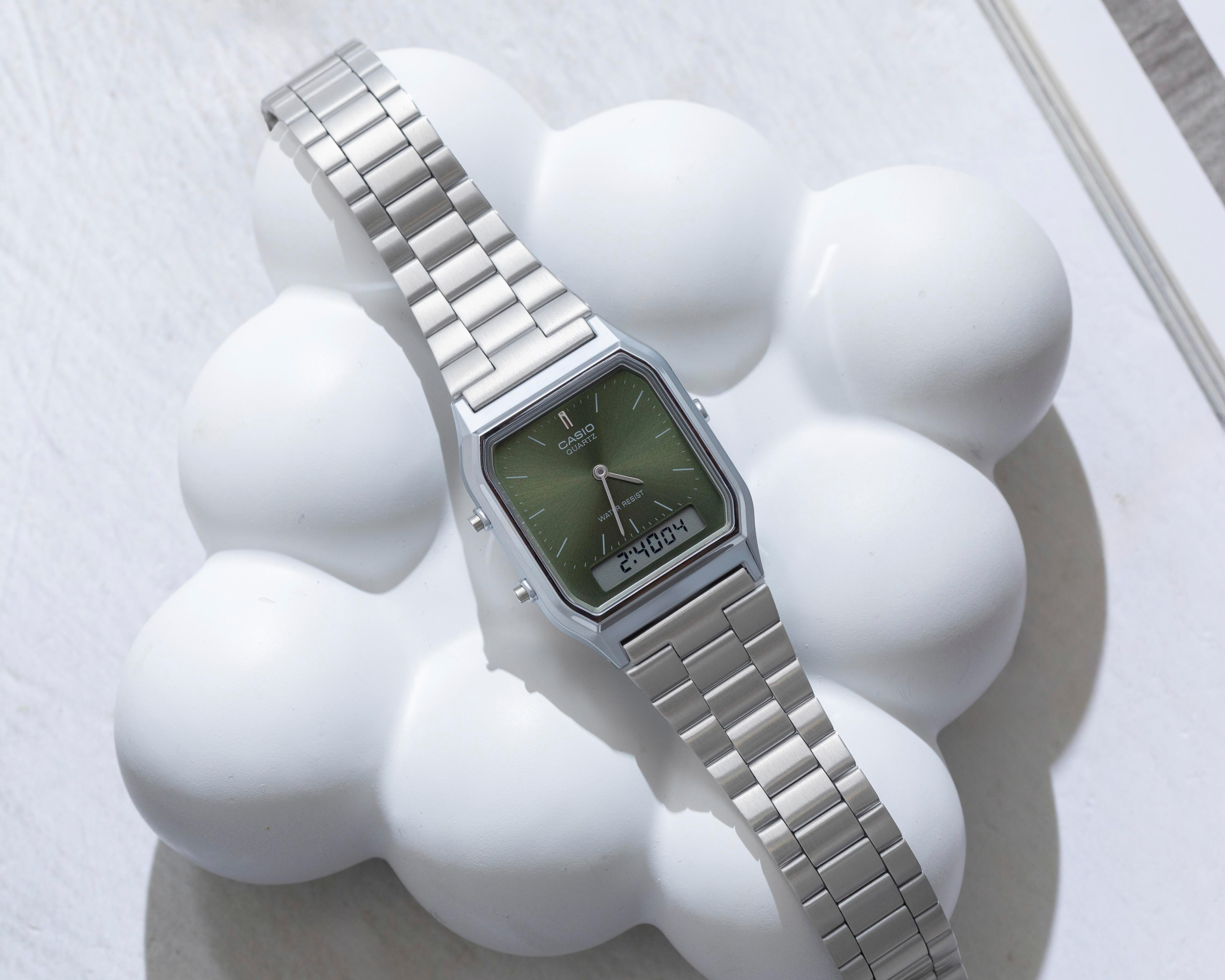 Foto 5 | Reloj Casio Unisex AQ-230A-3AMQY Plateado