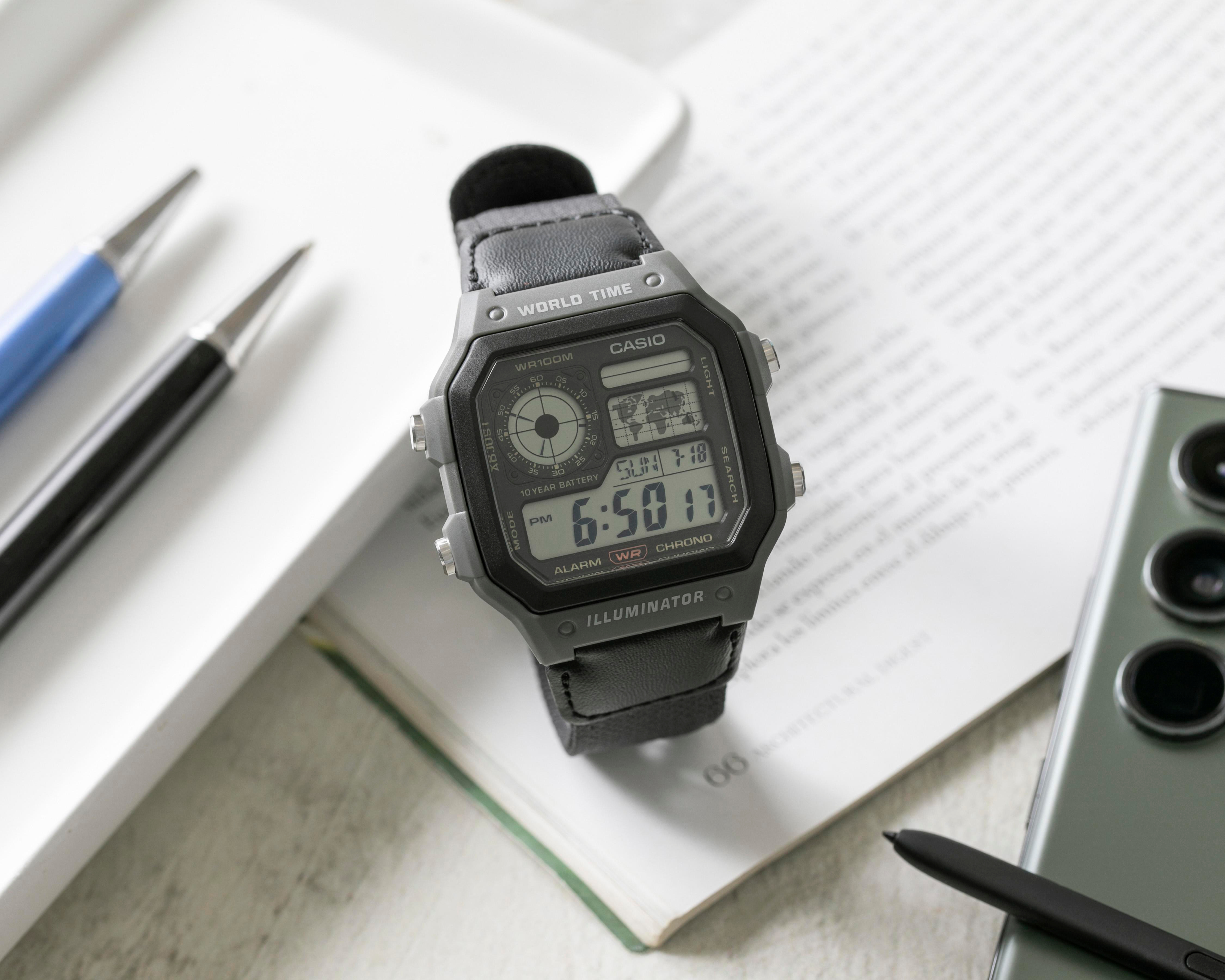 Foto 7 pulgar | Reloj Casio para Hombre AE-1200WHUB-8AVCF Negro