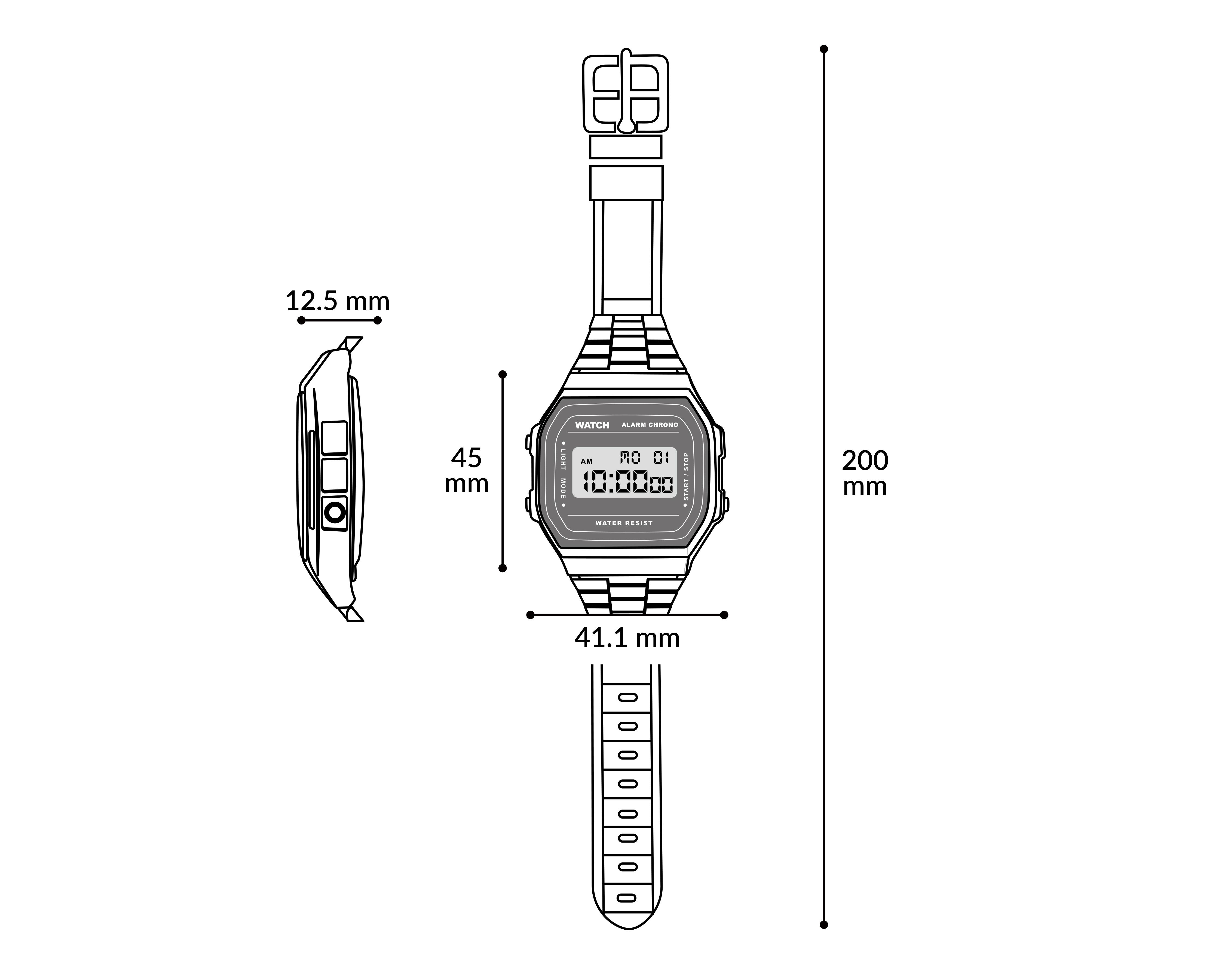 Foto 8 pulgar | Reloj Casio para Hombre AE-1200WHUB-8AVCF Negro