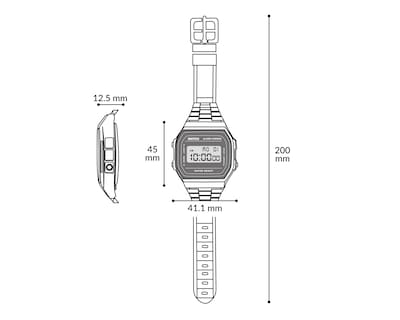 Foto 7 | Reloj Casio para Hombre AE-1200WHUB-8AVCF Negro