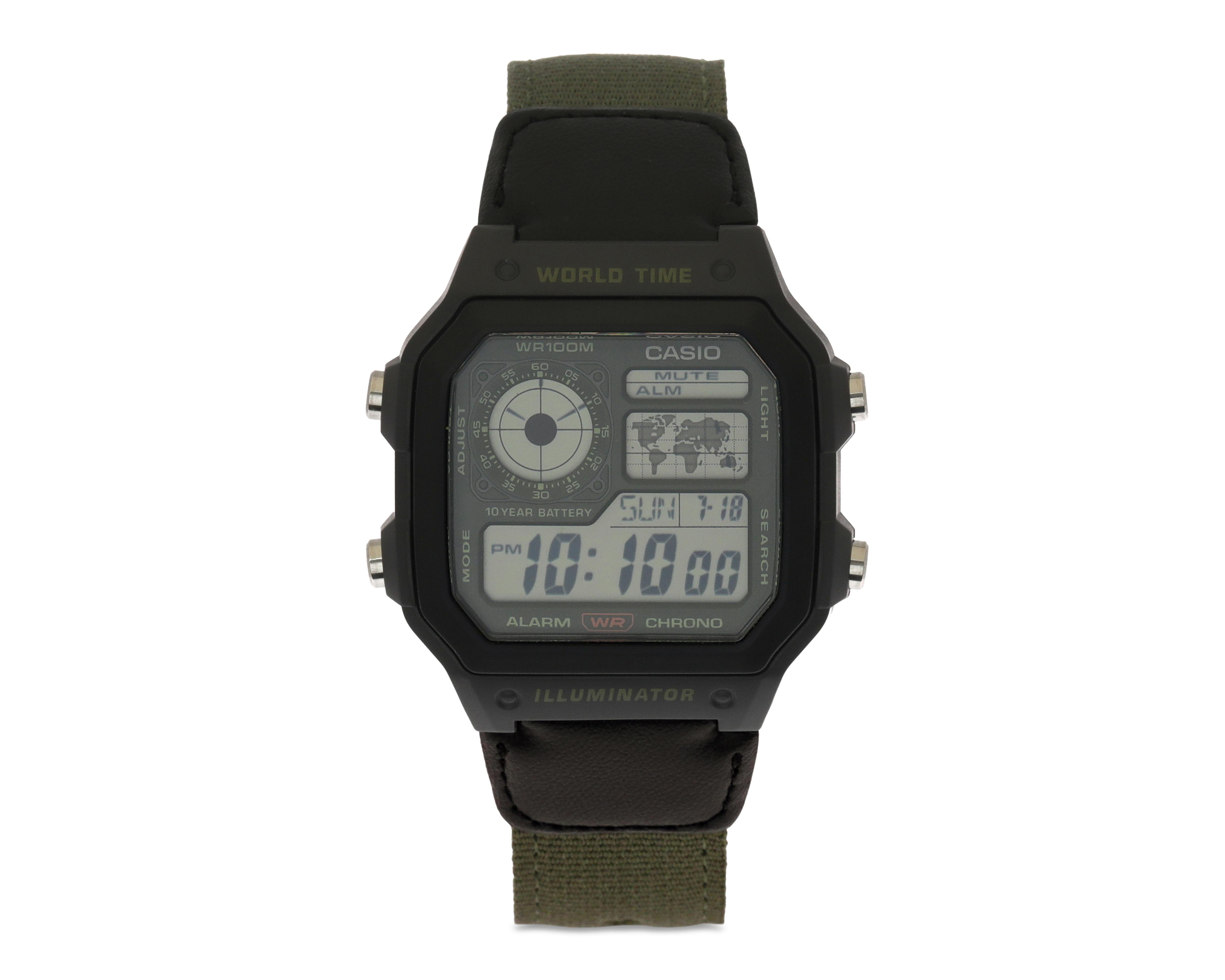 Foto 2 pulgar | Reloj Casio para Hombre AE-1200WHUB-3AVCF Verde