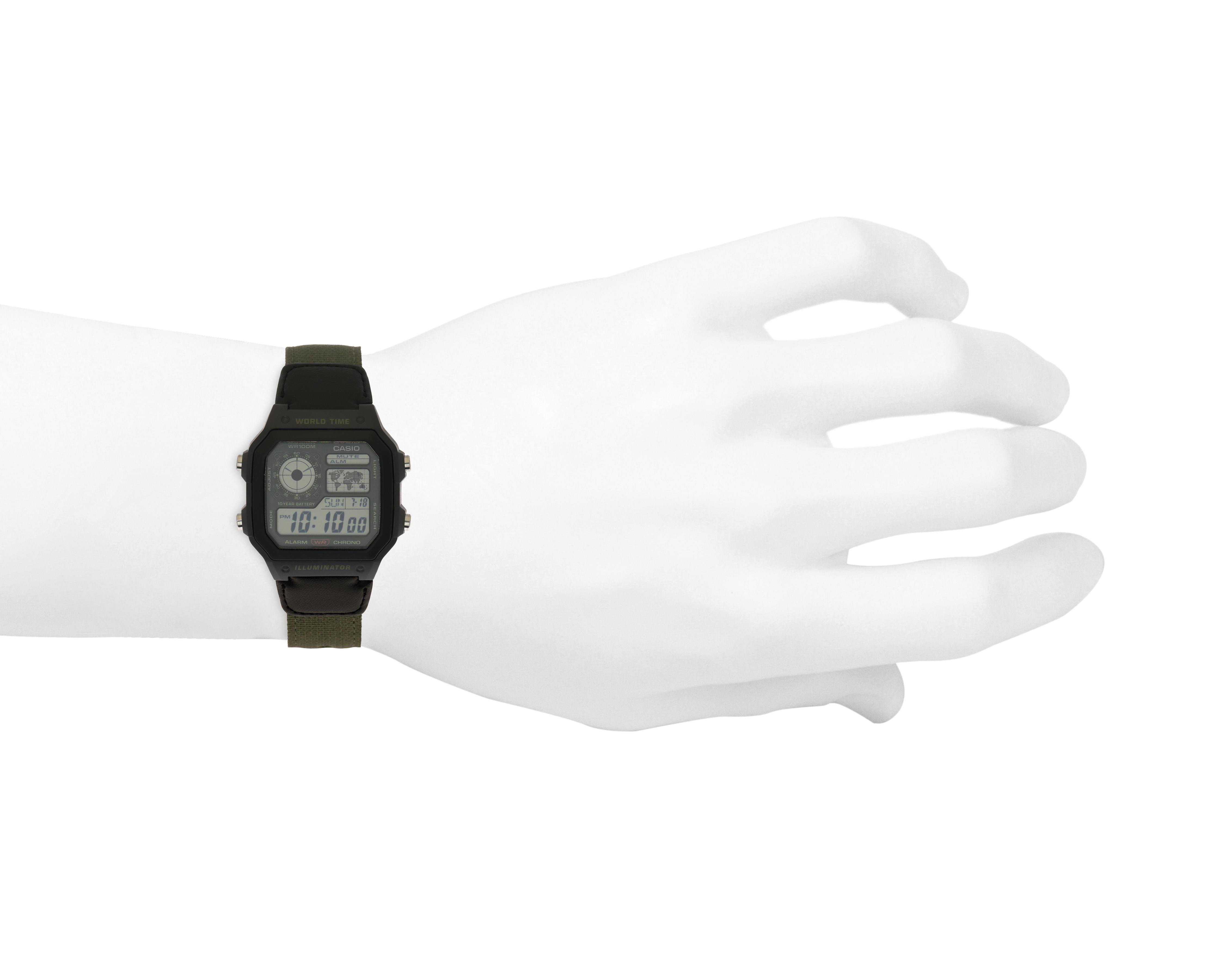 Foto 5 pulgar | Reloj Casio para Hombre AE-1200WHUB-3AVCF Verde