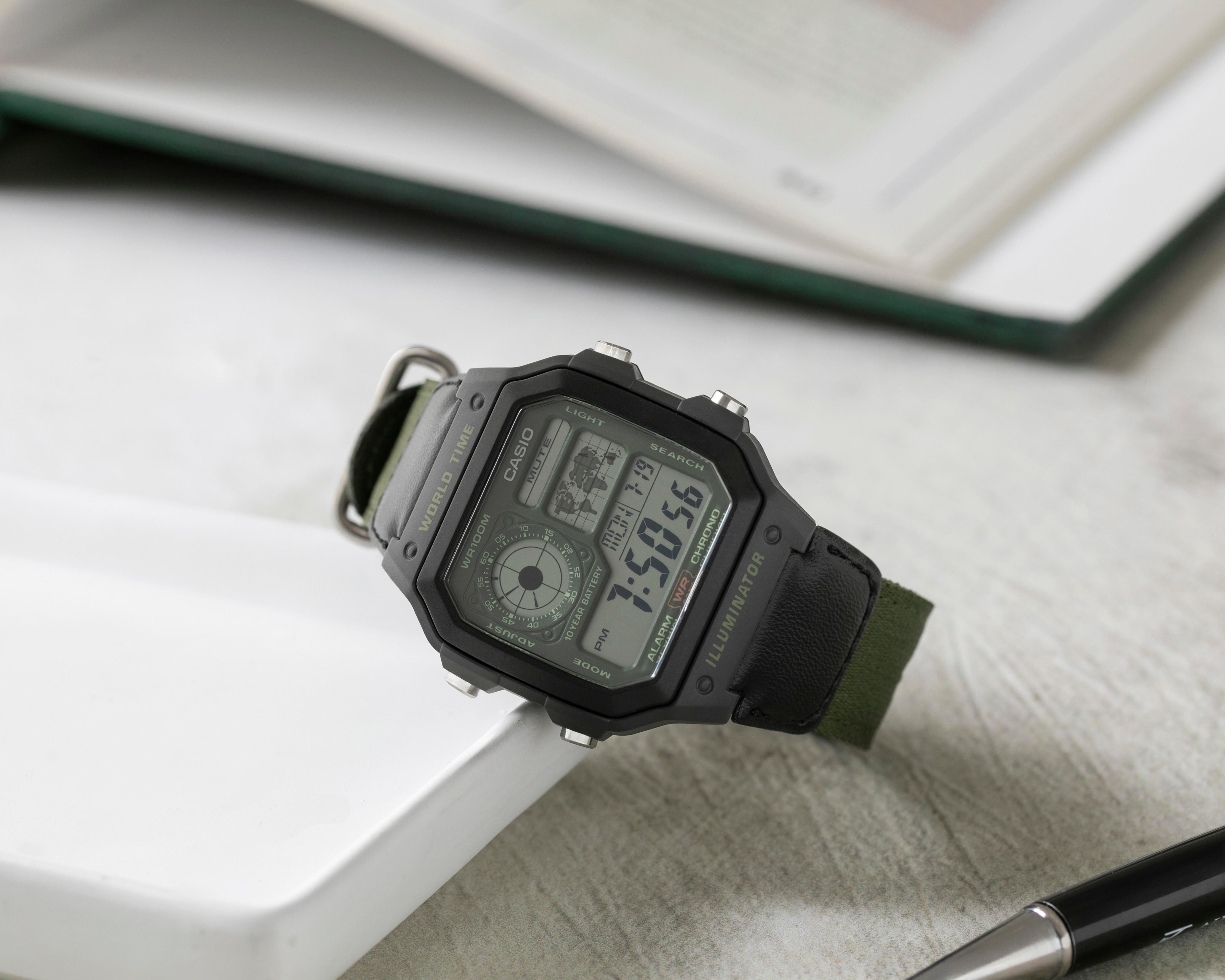 Foto 7 pulgar | Reloj Casio para Hombre AE-1200WHUB-3AVCF Verde