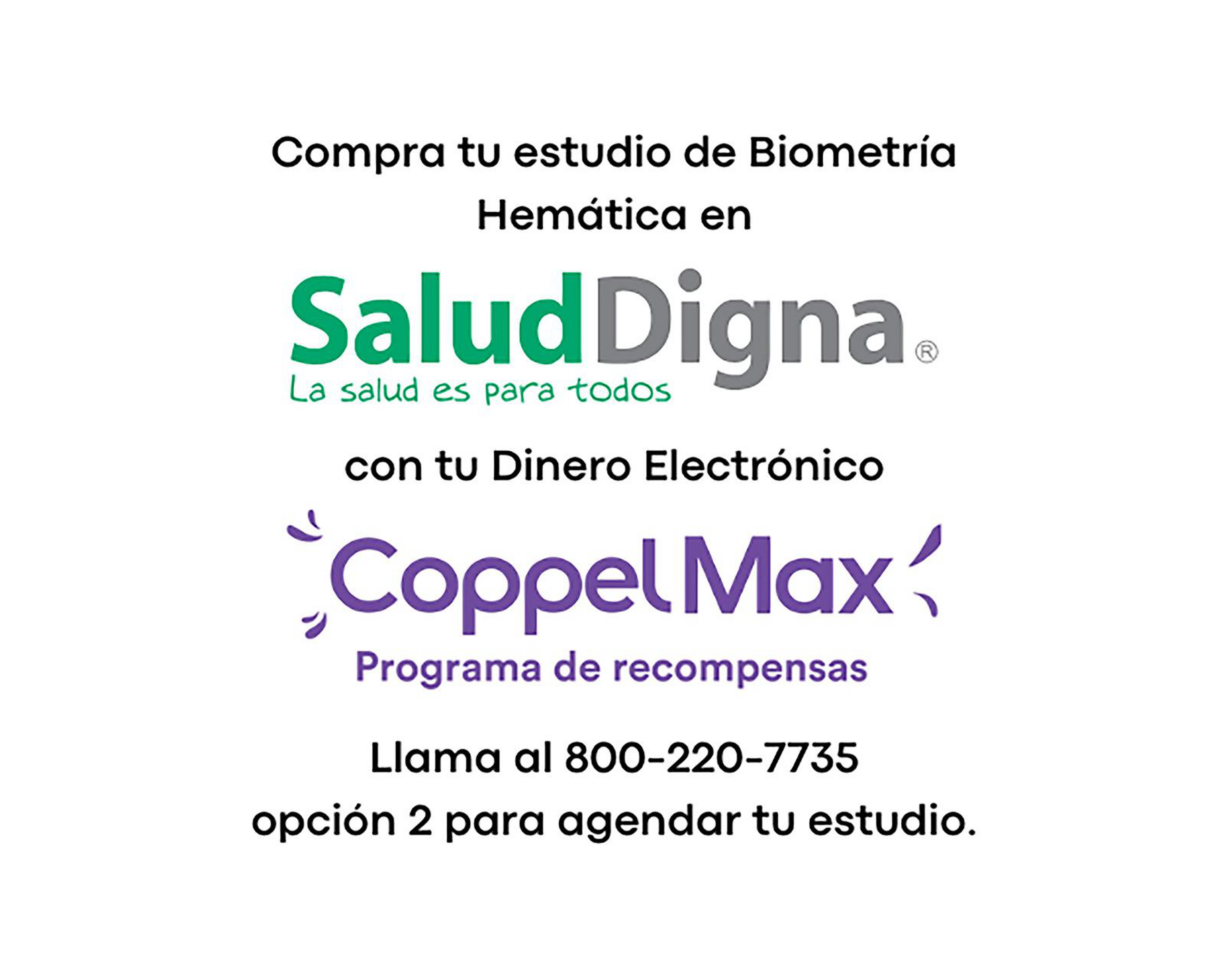 Paquete de Estudios Salud Digna Biometría Hemática $108