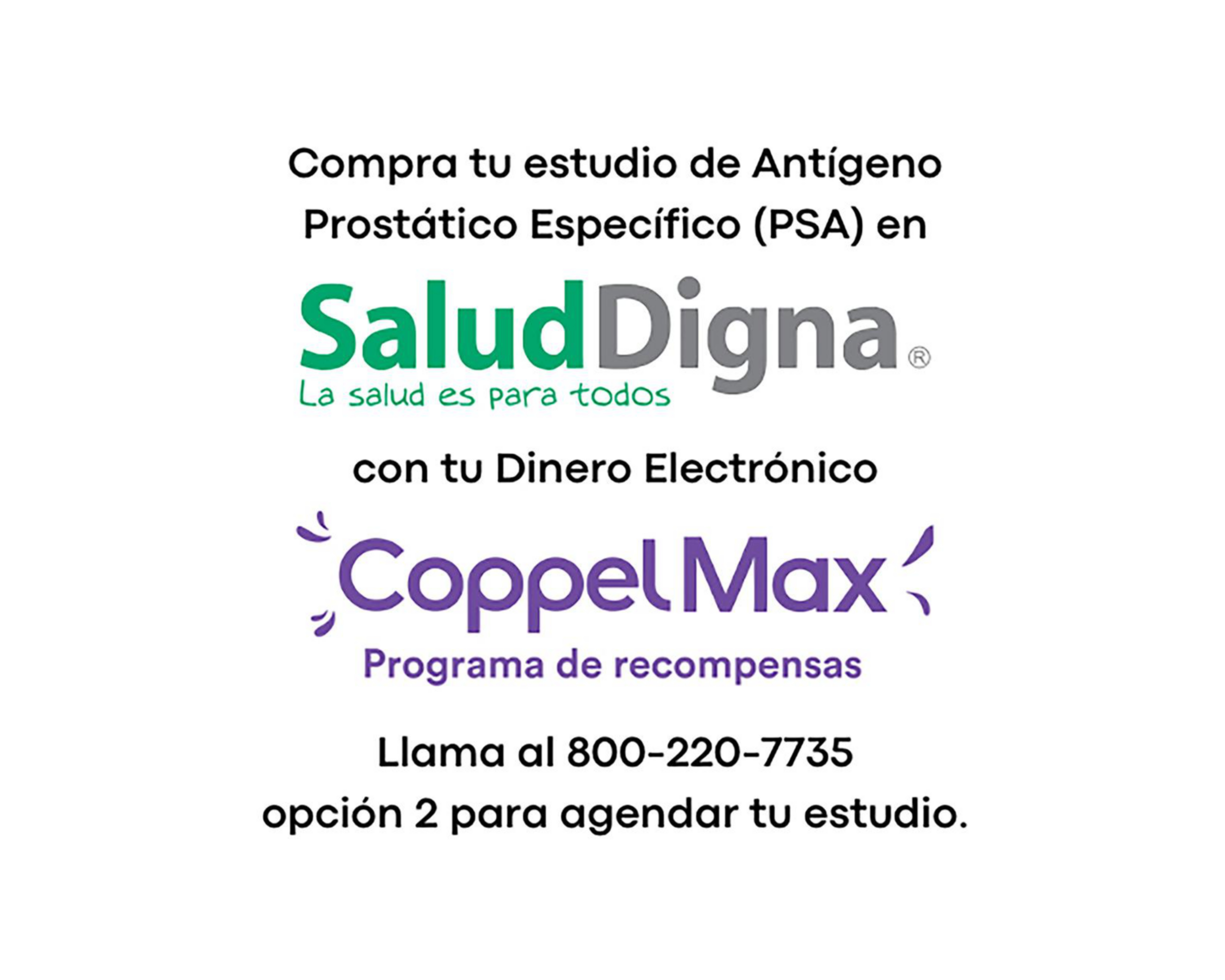 Paquete de Estudios Salud Digna Antígeno Prostático $175