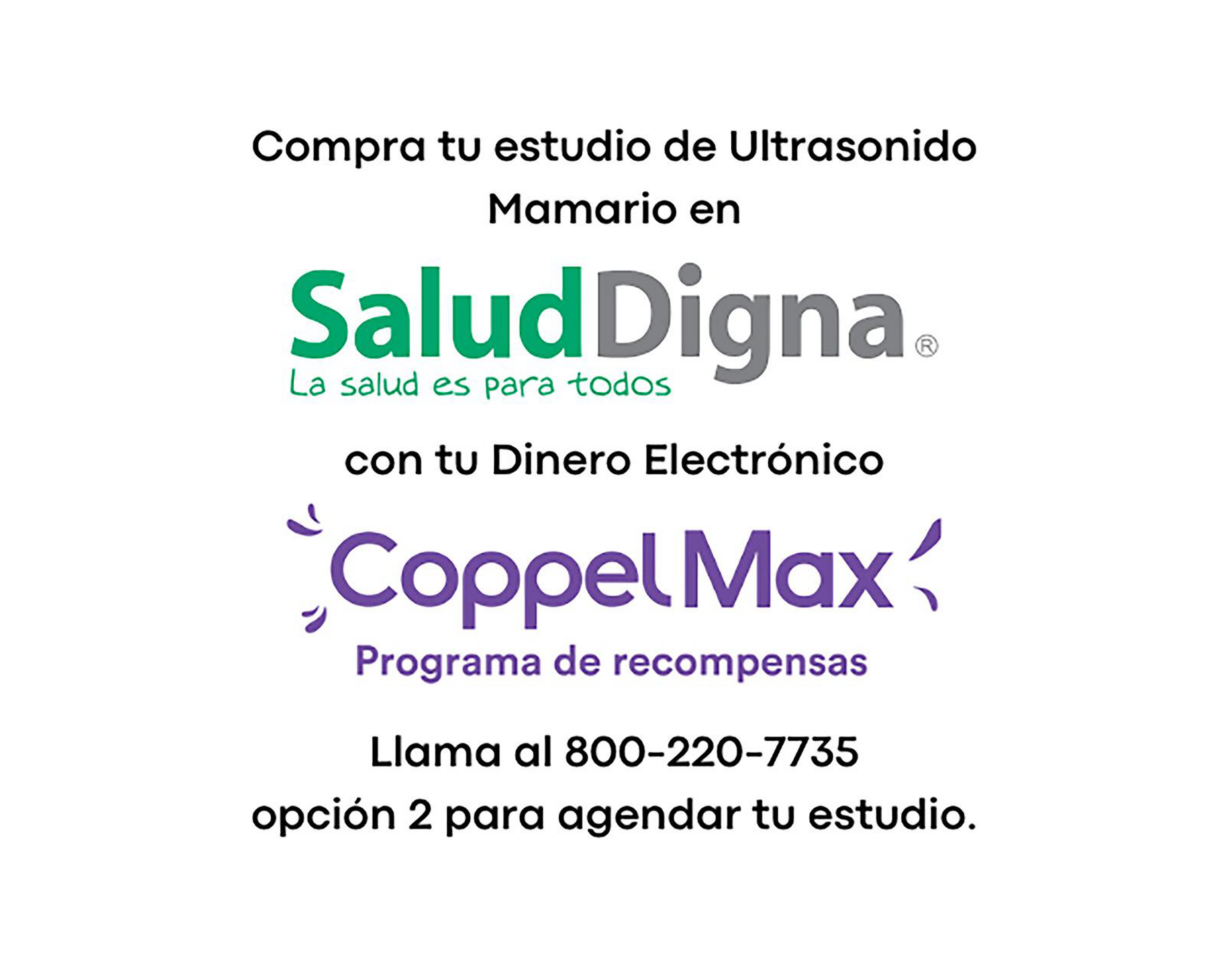 Foto 2 pulgar | Paquete de Estudios Salud Digna Ultrasonido Mamario
