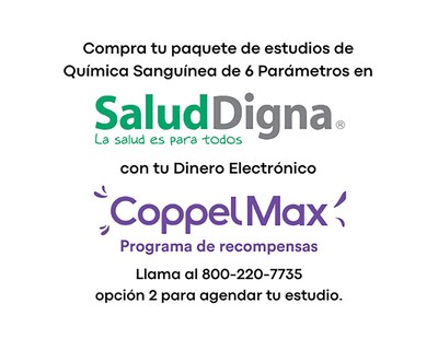 Foto 1 | Paquete de Estudio Salud Digna Química Sanguínea de 6 Parámetros