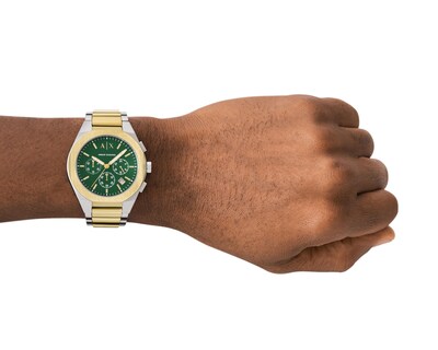 Foto 5 | Reloj para Hombre Armani Exchange Dorado y Plateado AX4184