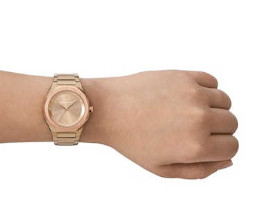 Foto 5 | Reloj para Mujer Armani Exchange Dorado AX4616