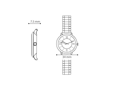 Foto 7 | Reloj para Mujer Armani Exchange Dorado AX4616