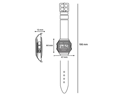 Foto 6 | Reloj Casio para Hombre WS-1400H-8BVCF Gris