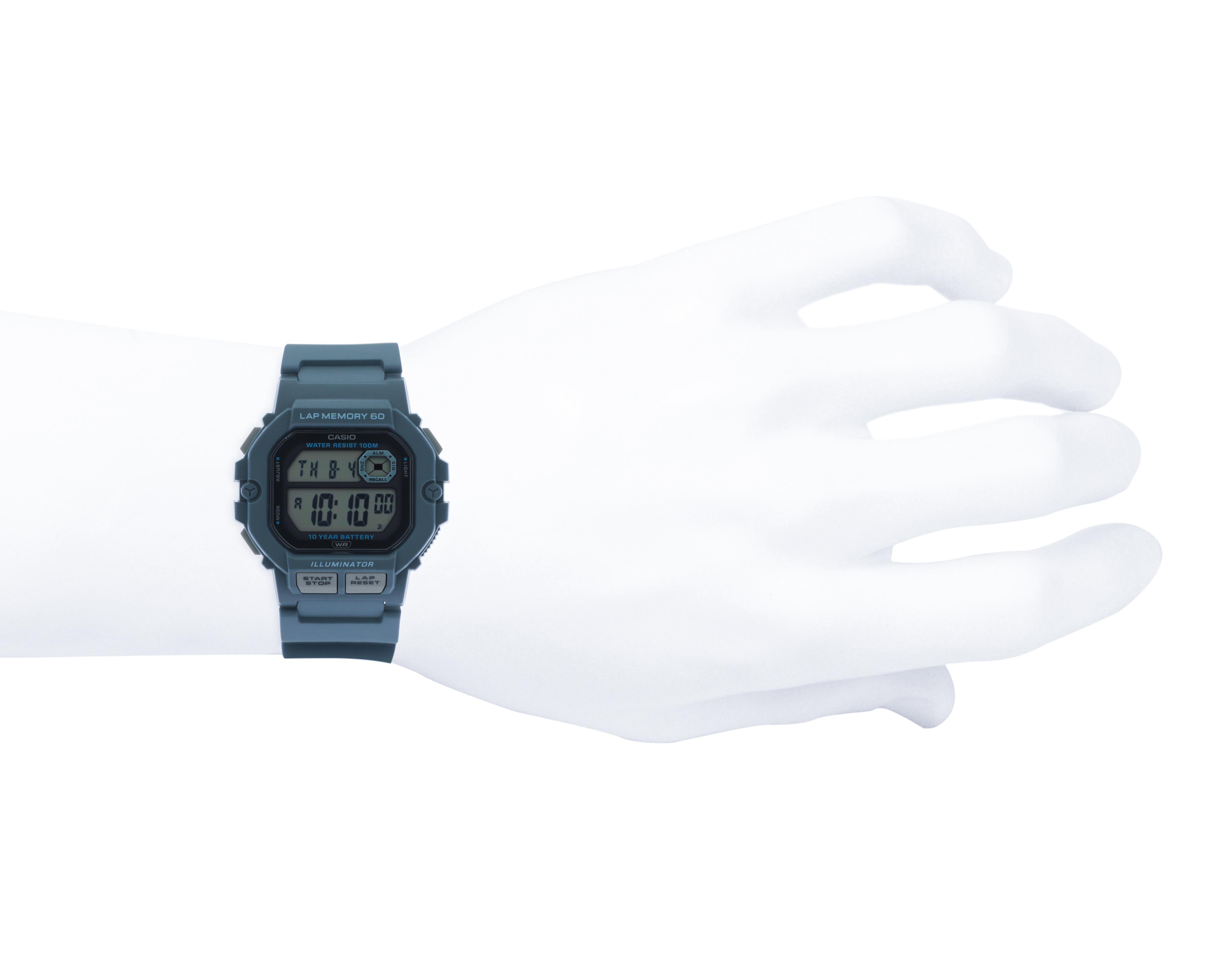 Foto 4 | Reloj Casio para Hombre WS-1400H-2AVCF Azul