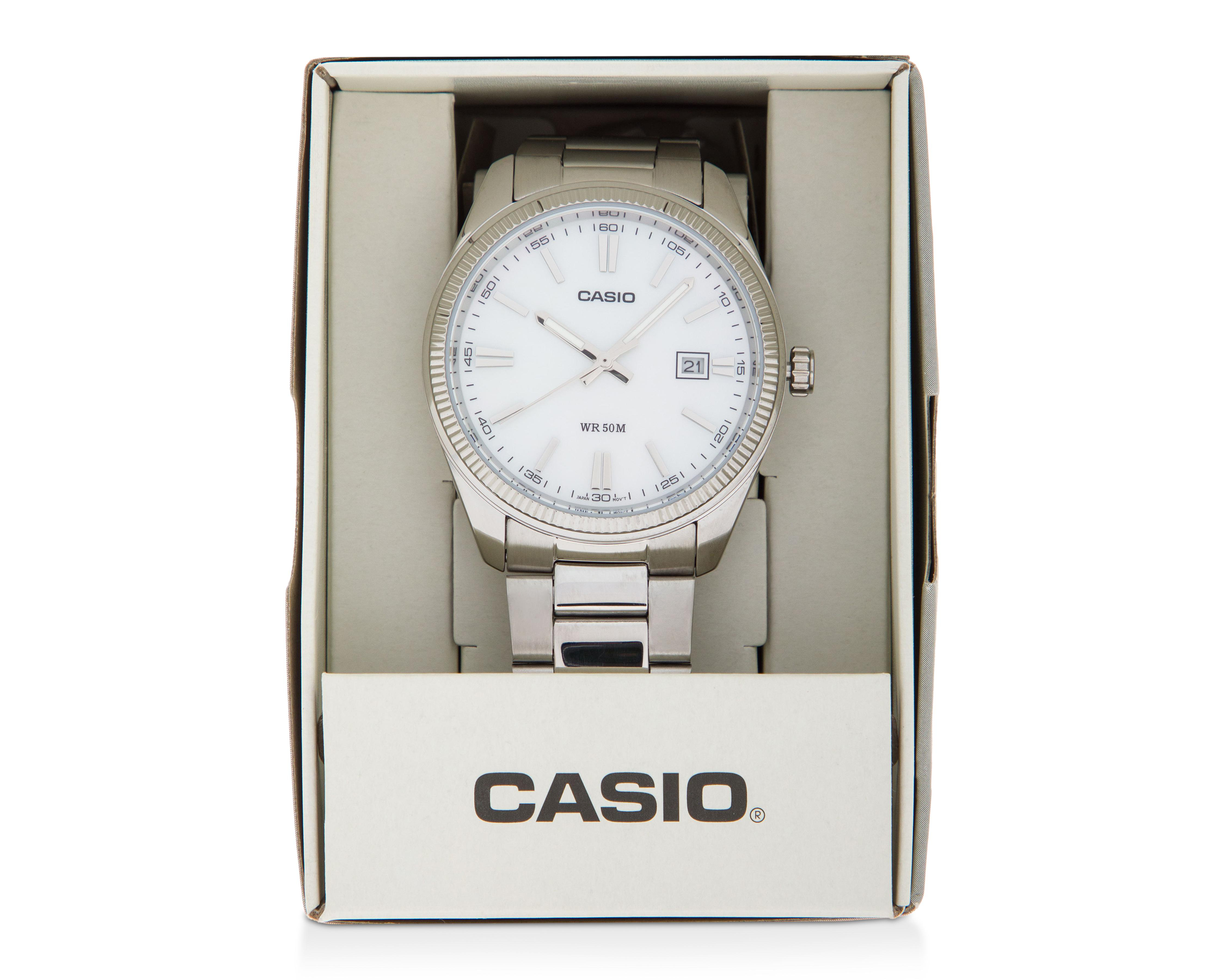 Foto 6 pulgar | Reloj Casio para Hombre MTP-1302PSC-7AVVT Plata