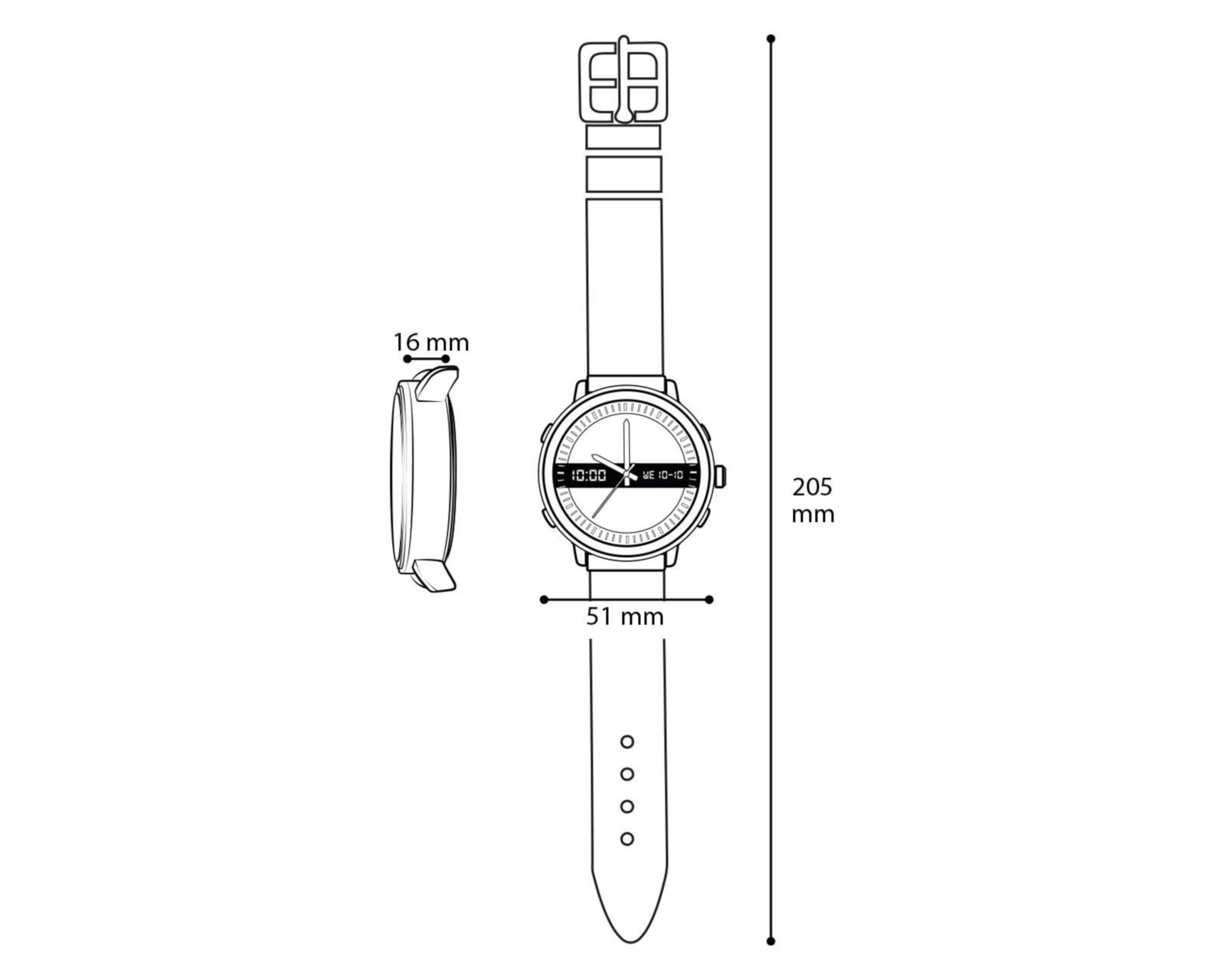 Foto 7 pulgar | Reloj para Hombre Skechers Negro SR5214