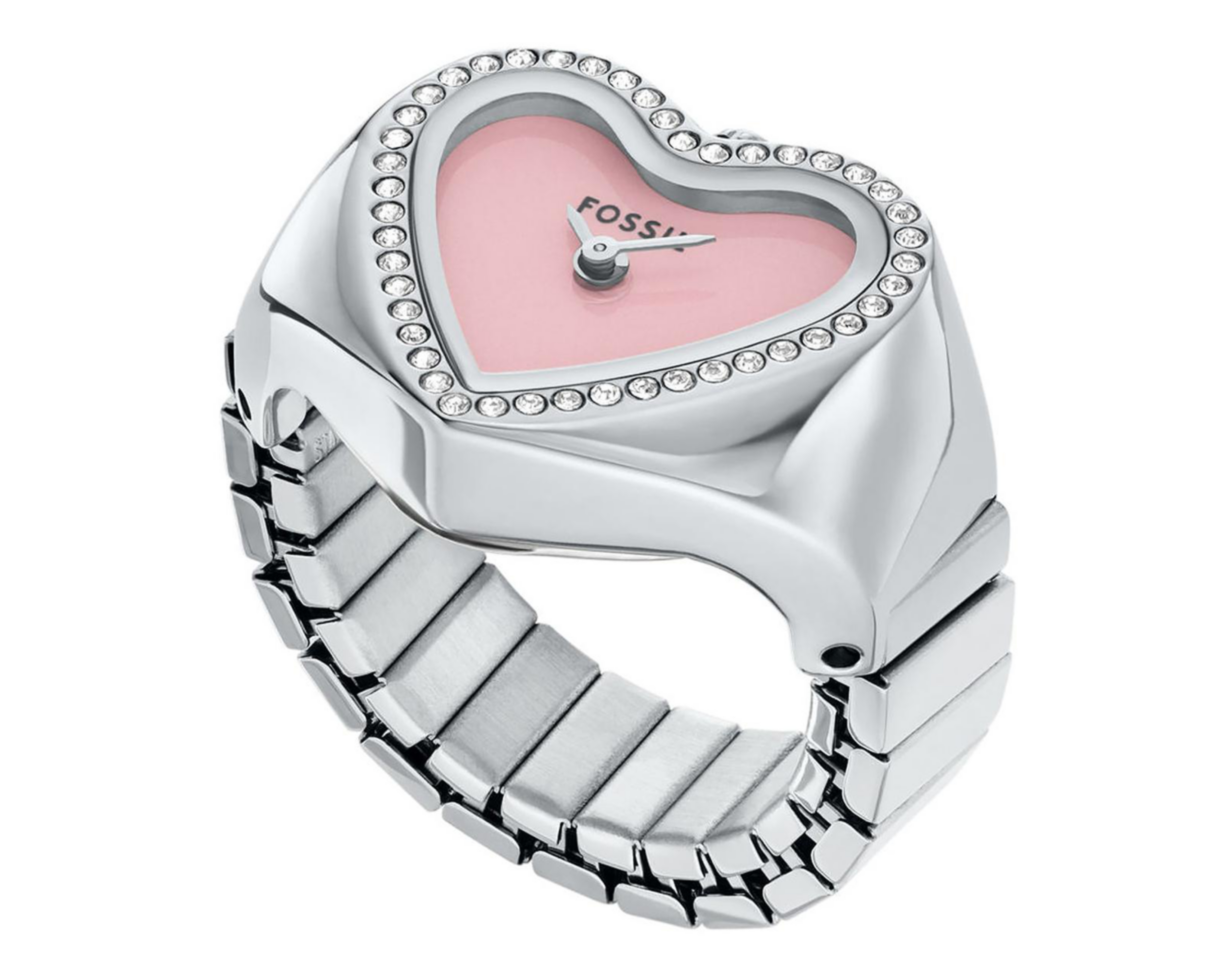 Foto 4 pulgar | Reloj de Anillo Fossil para Mujer ES5408 Plateado