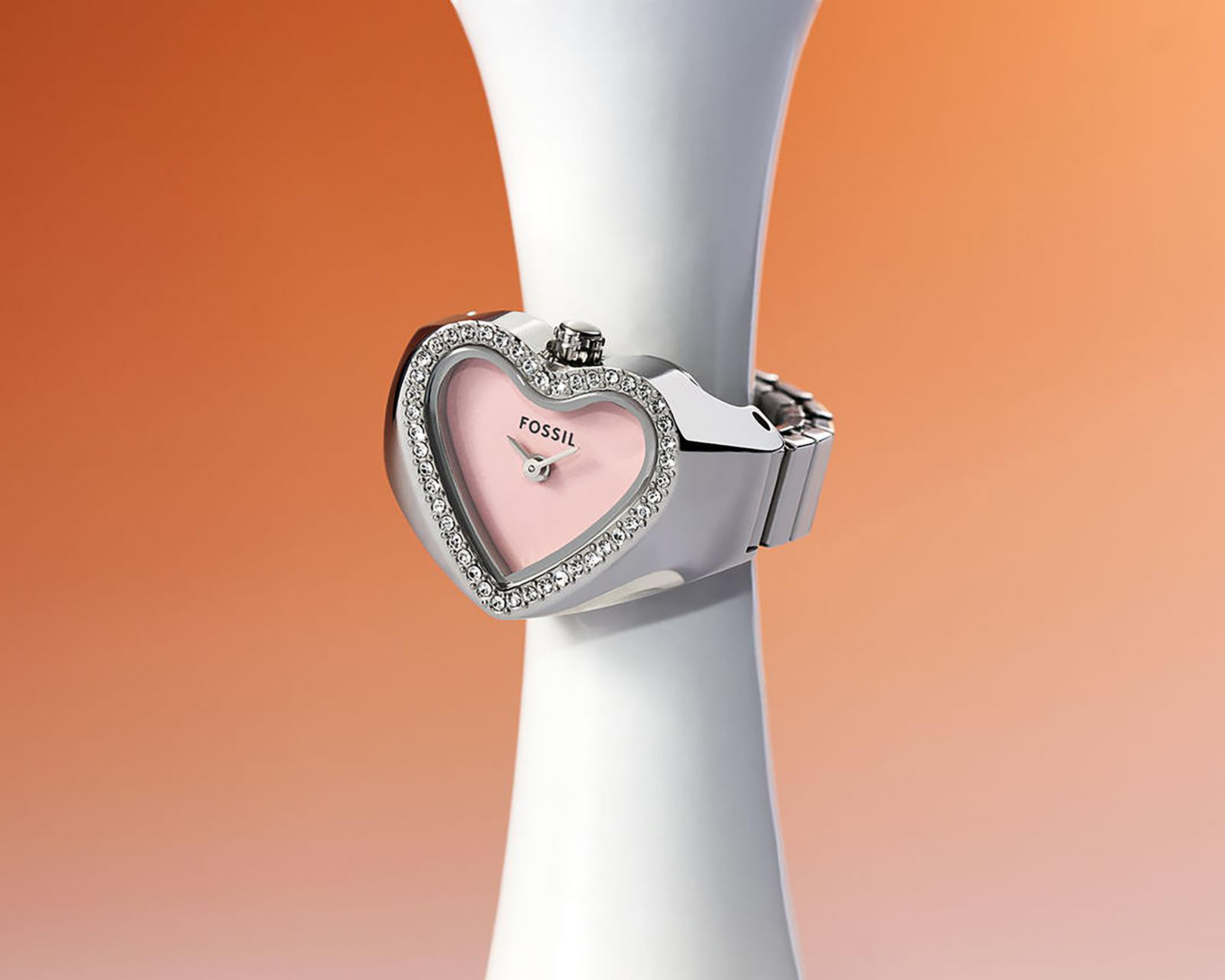 Foto 7 | Reloj de Anillo Fossil para Mujer ES5408 Plateado