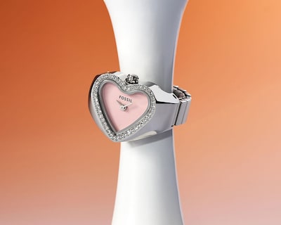 Foto 7 | Reloj de Anillo Fossil para Mujer ES5408 Plateado