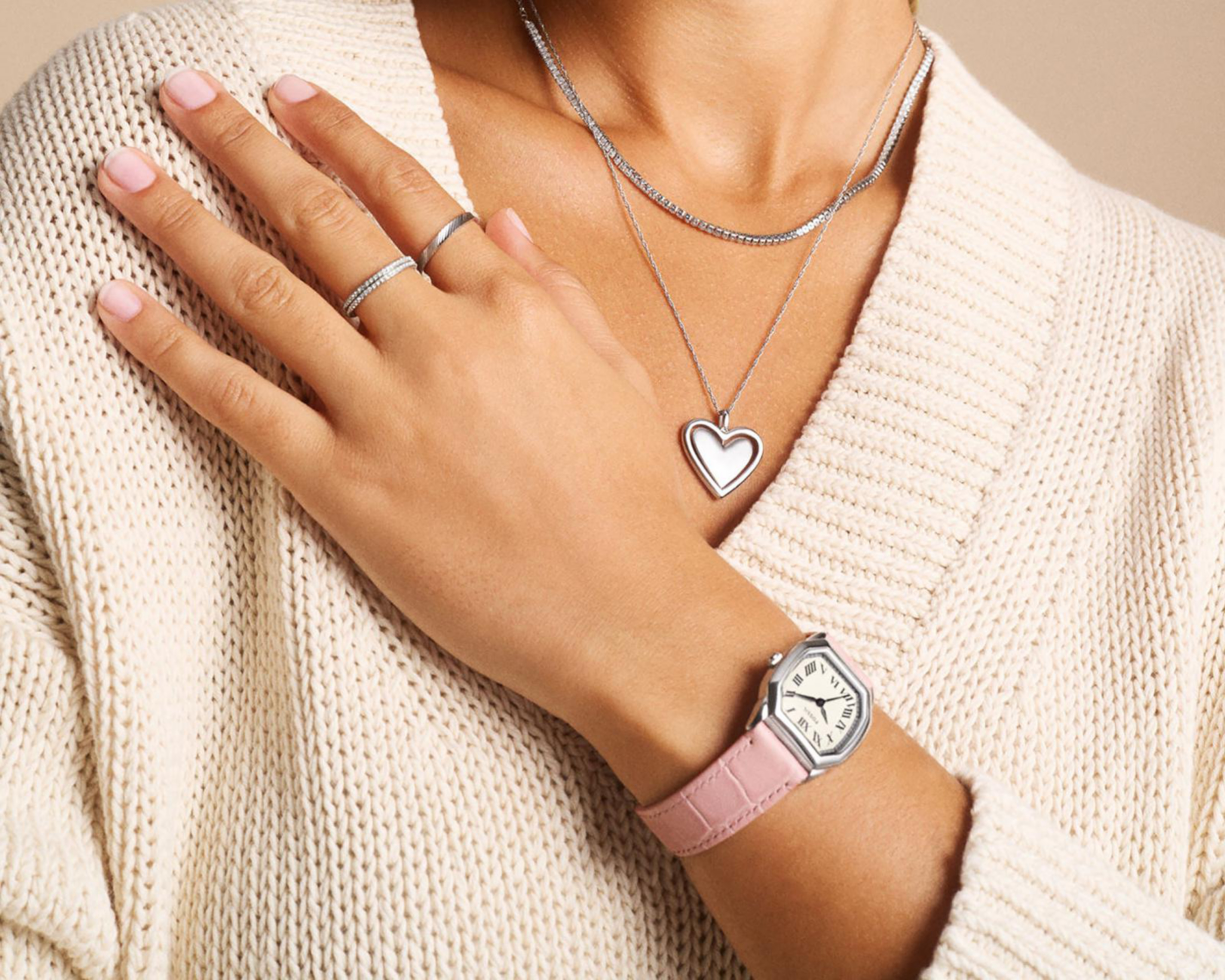 Foto 5 | Reloj Fossil para Mujer ES5406 Rosa