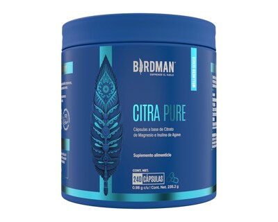 Foto 1 | Suplemento Alimenticio Birdman Citra Pure de Citrato de Magnesio e Inulina de Agave 240 Cápsulas