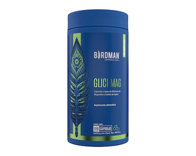 Foto 1 | Suplemento Alimenticio Birdman Glici Mag de Glicinato de Magnesio e Inulina de Agave 120 Cápsulas