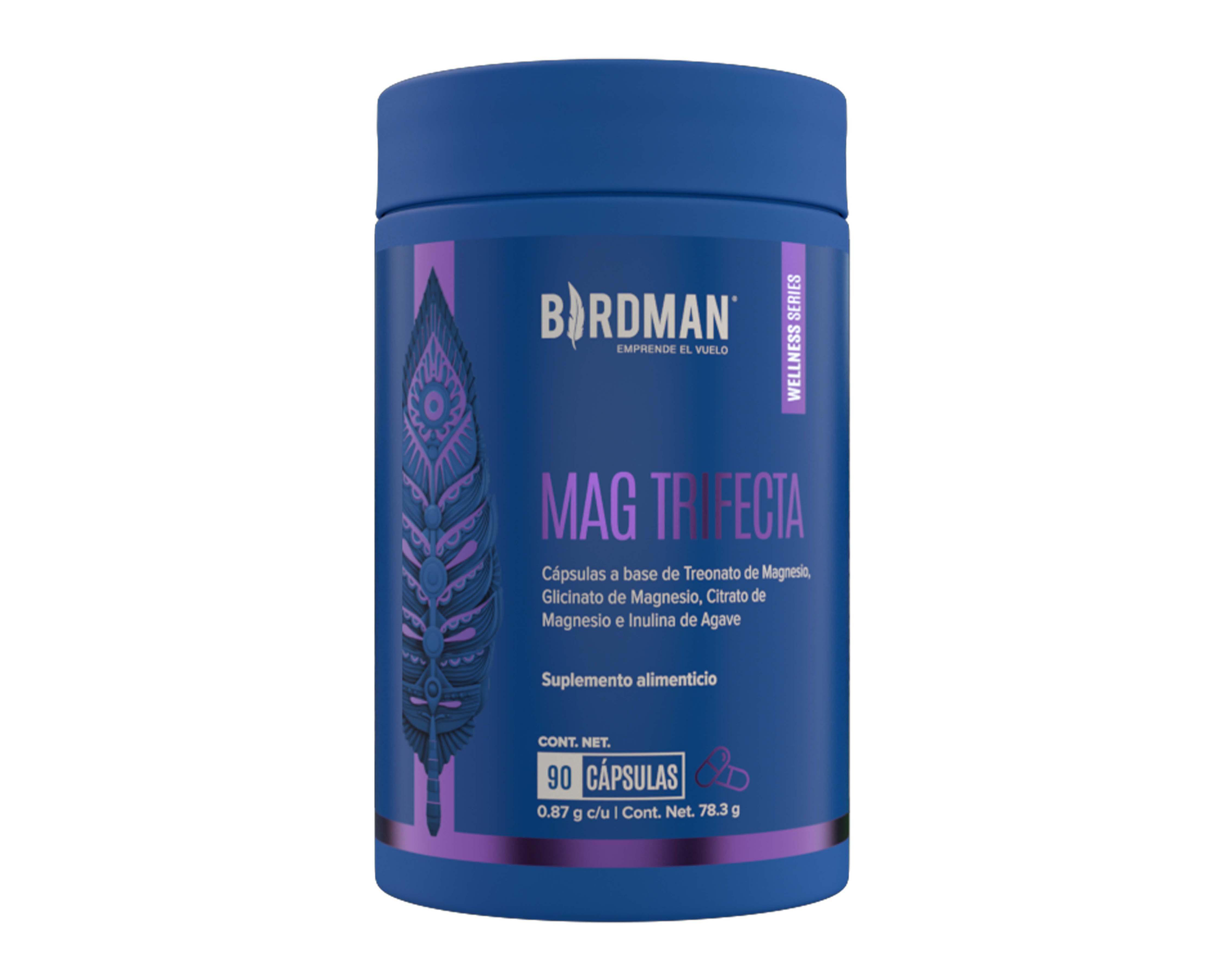 Foto 1 | Suplemento Alimenticio Birdman Mag Trifecta de Treonato, Glicinato y Citrato de Magnesio 90 Cápsulas