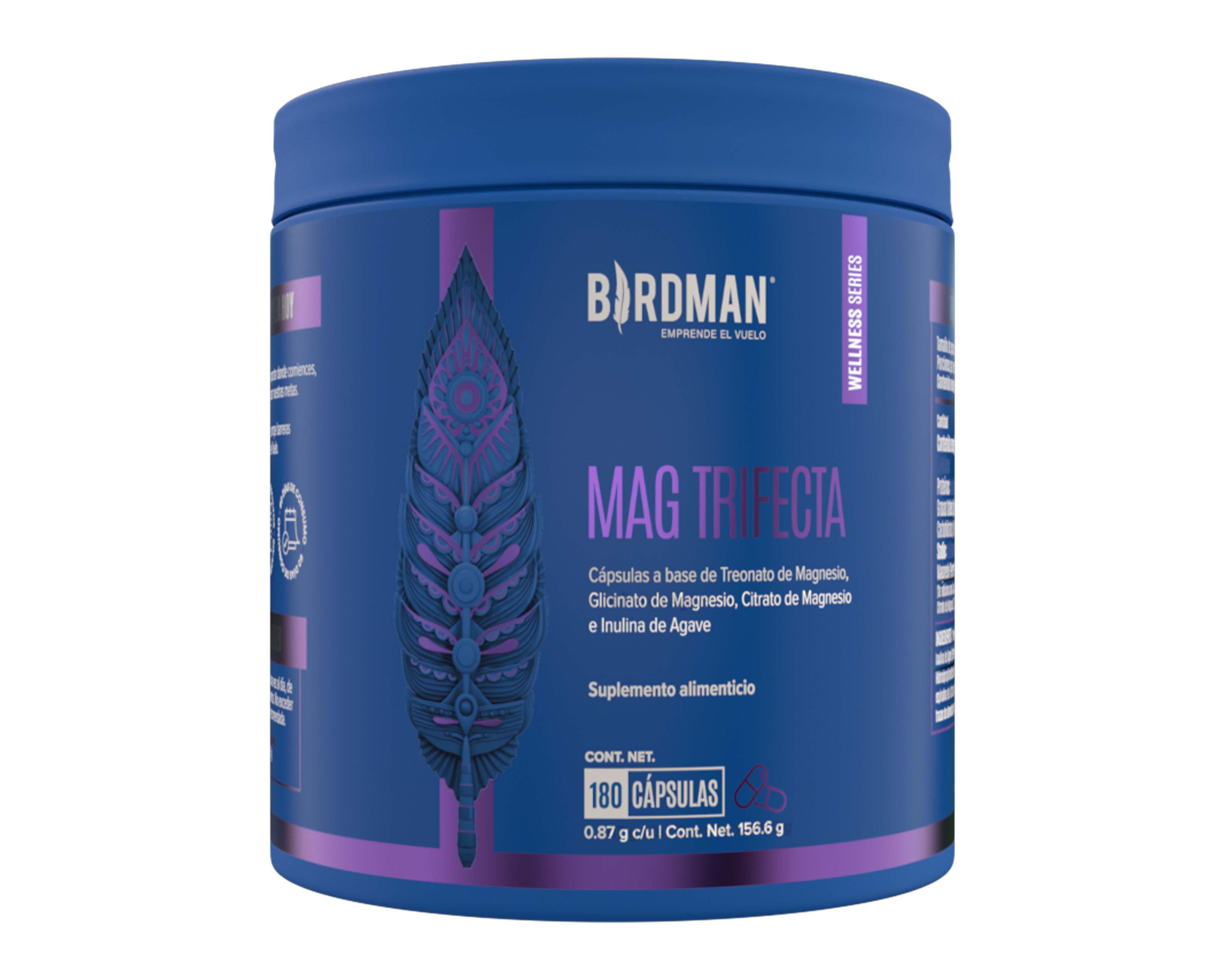 Foto 1 | Suplemento Alimenticio Birdman Mag Trifecta de Treonato, Glicinato y Citrato de Magnesio 180 Cápsulas