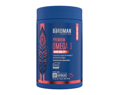 Foto 1 | Suplemento Alimenticio Birdman Premium Omega 3 de Ratio DHA:EPA 4:1 60 Cápsulas