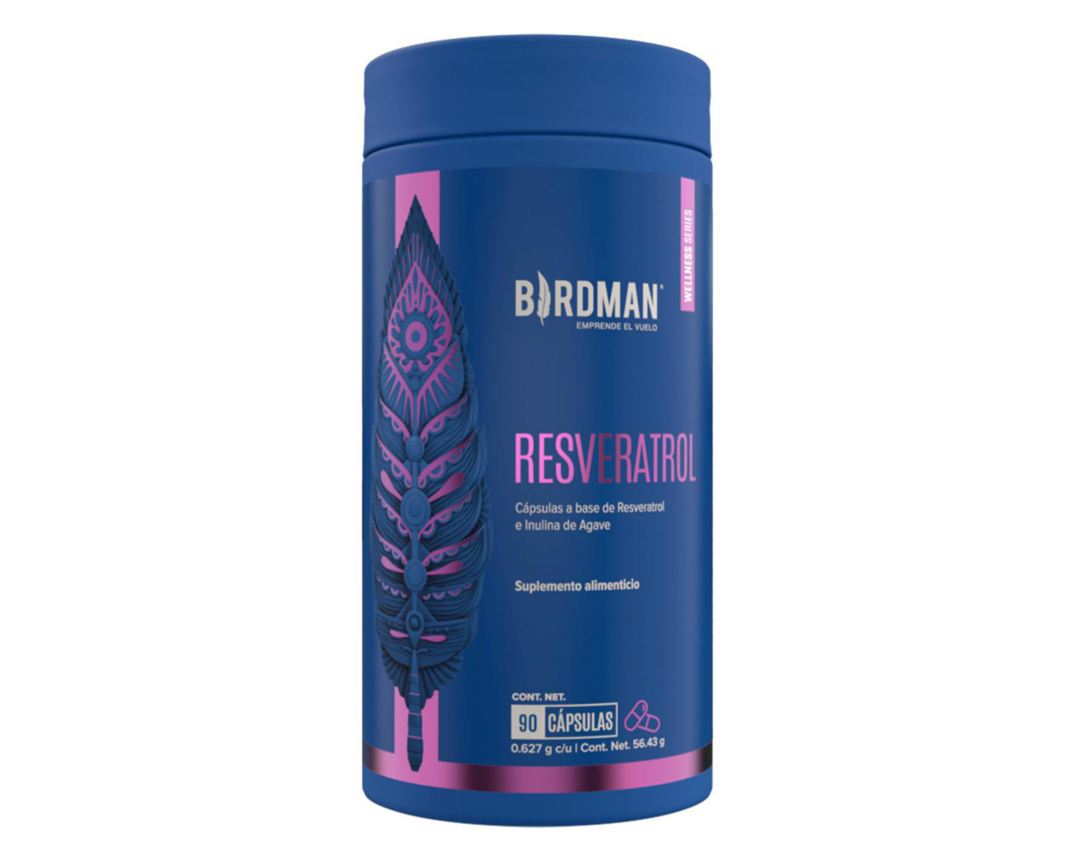 Foto 1 | Suplemento Alimenticio Birdman Resveratrol 90 Cápsulas