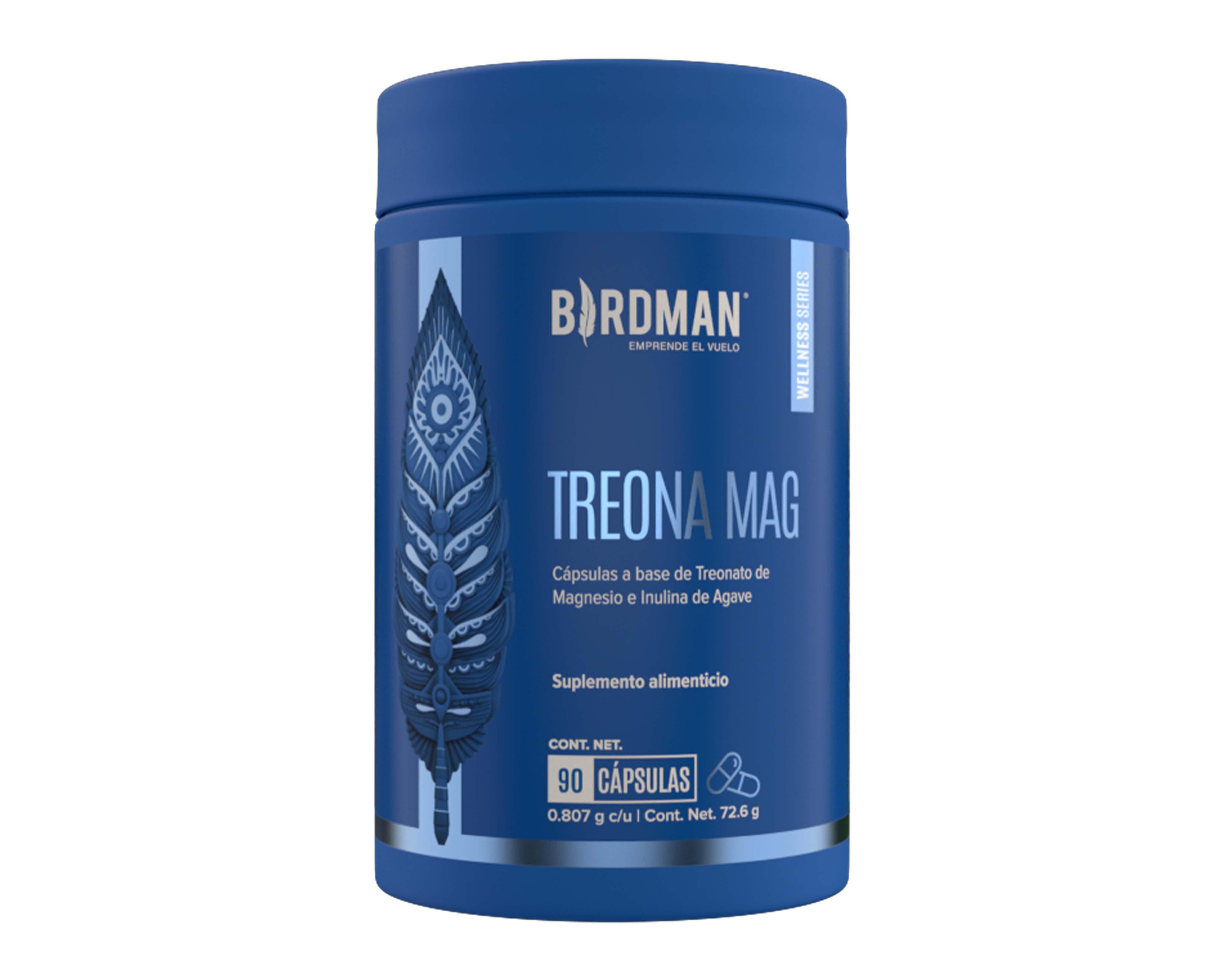 Foto 1 | Suplemento Alimenticio Birdman Treona Mag de Treonato de Magnesio  90 Cápsulas