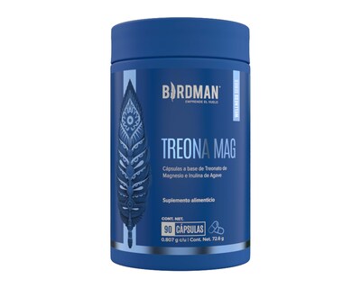Foto 1 | Suplemento Alimenticio Birdman Treona Mag de Treonato de Magnesio 90 Cápsulas