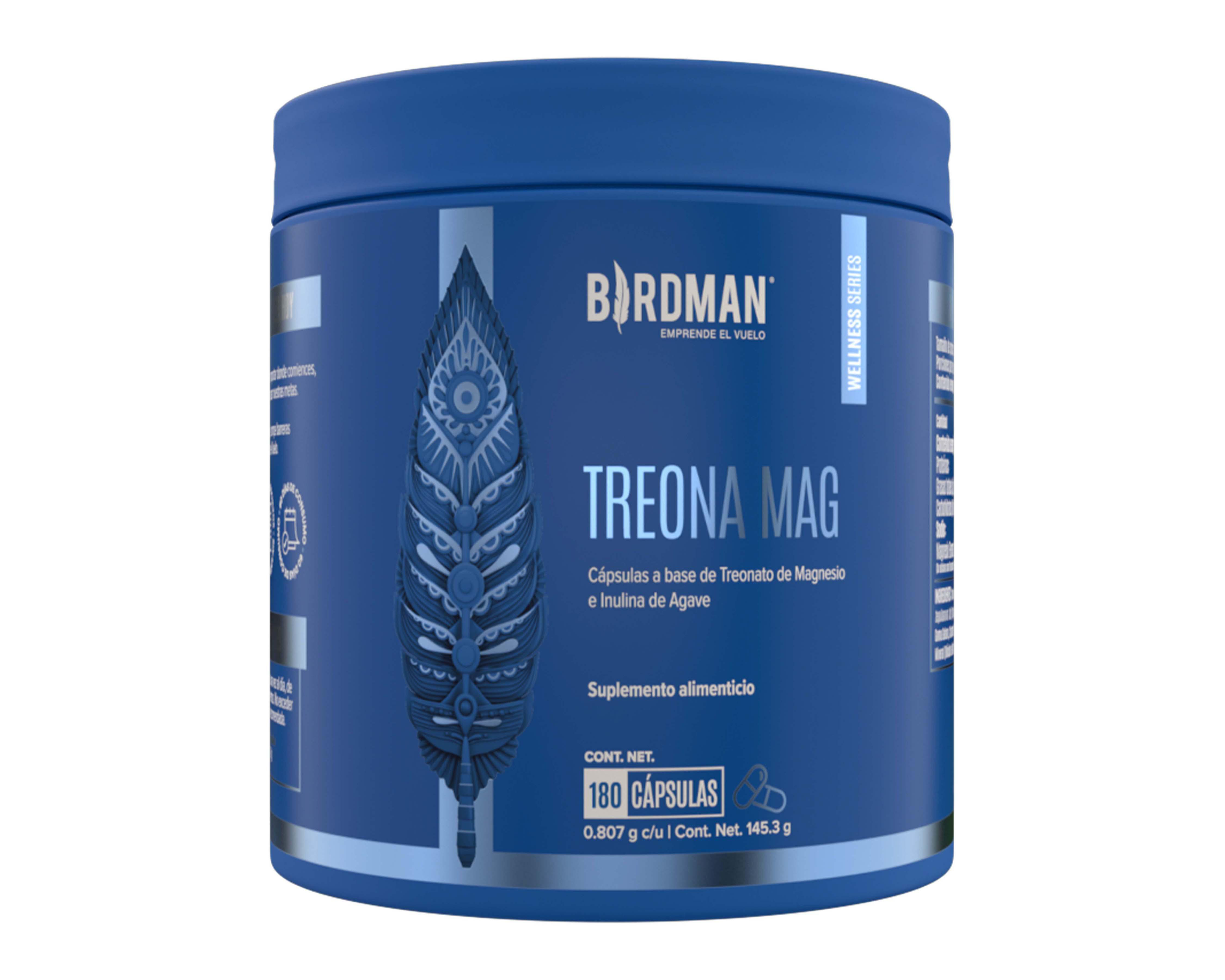 Foto 1 | Suplemento Alimenticio Birdman Treonato de Magnesio 180 Cápsulas