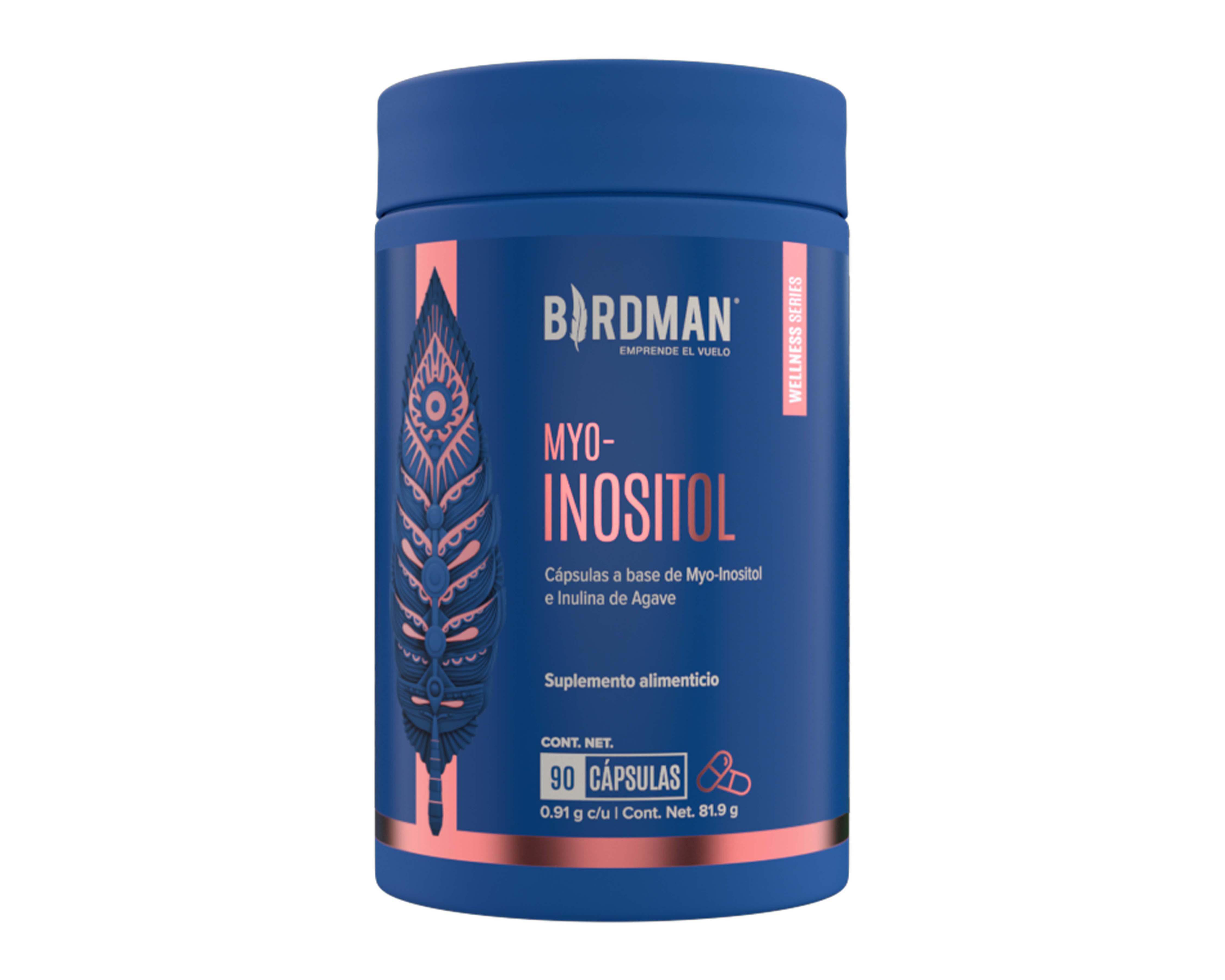 Foto 2 pulgar | Suplemento Alimenticio Birdman Myo-Inositol 90 Cápsulas