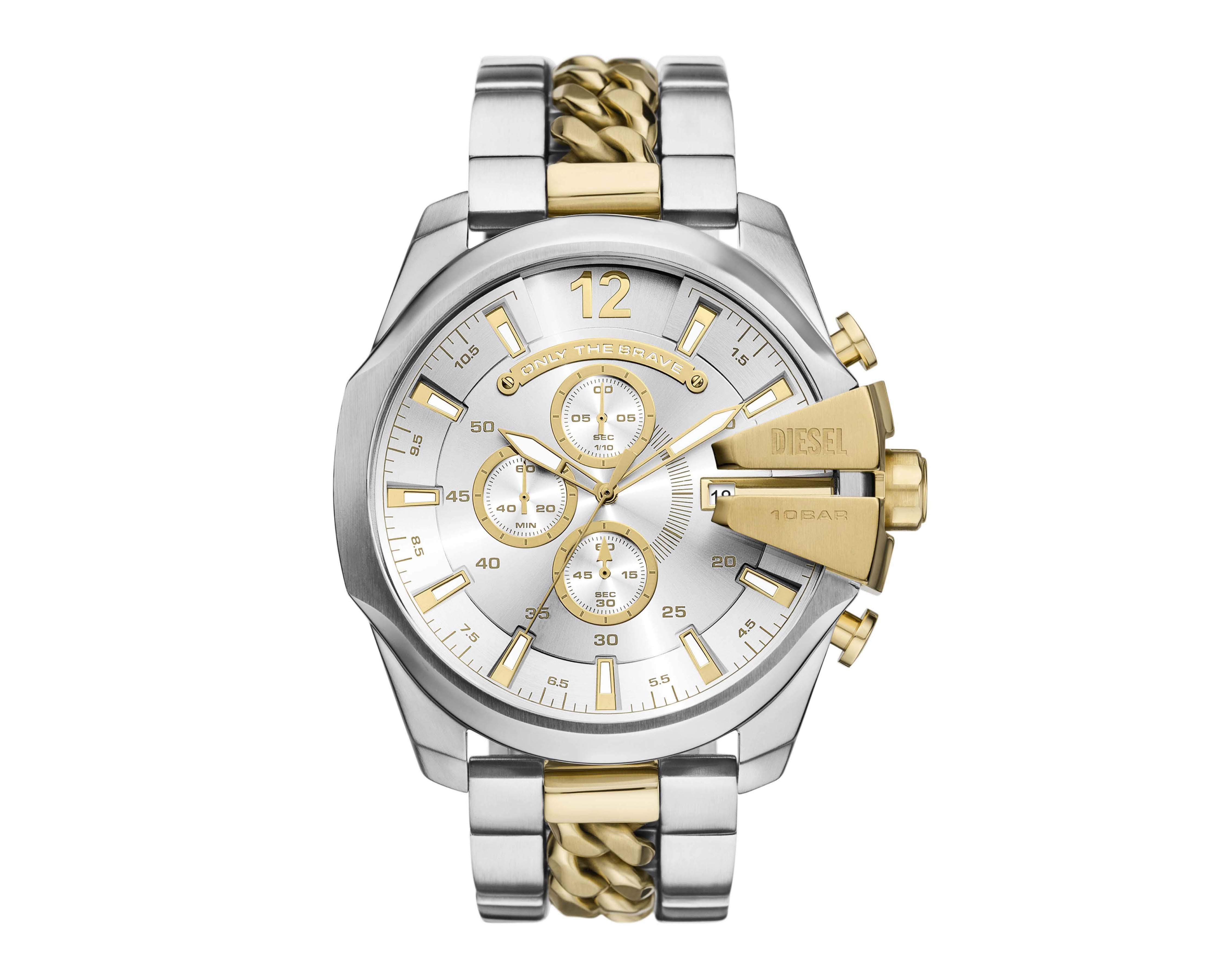 Foto 2 pulgar | Reloj Diesel para Hombre DZ4672 Plateado-Dorado