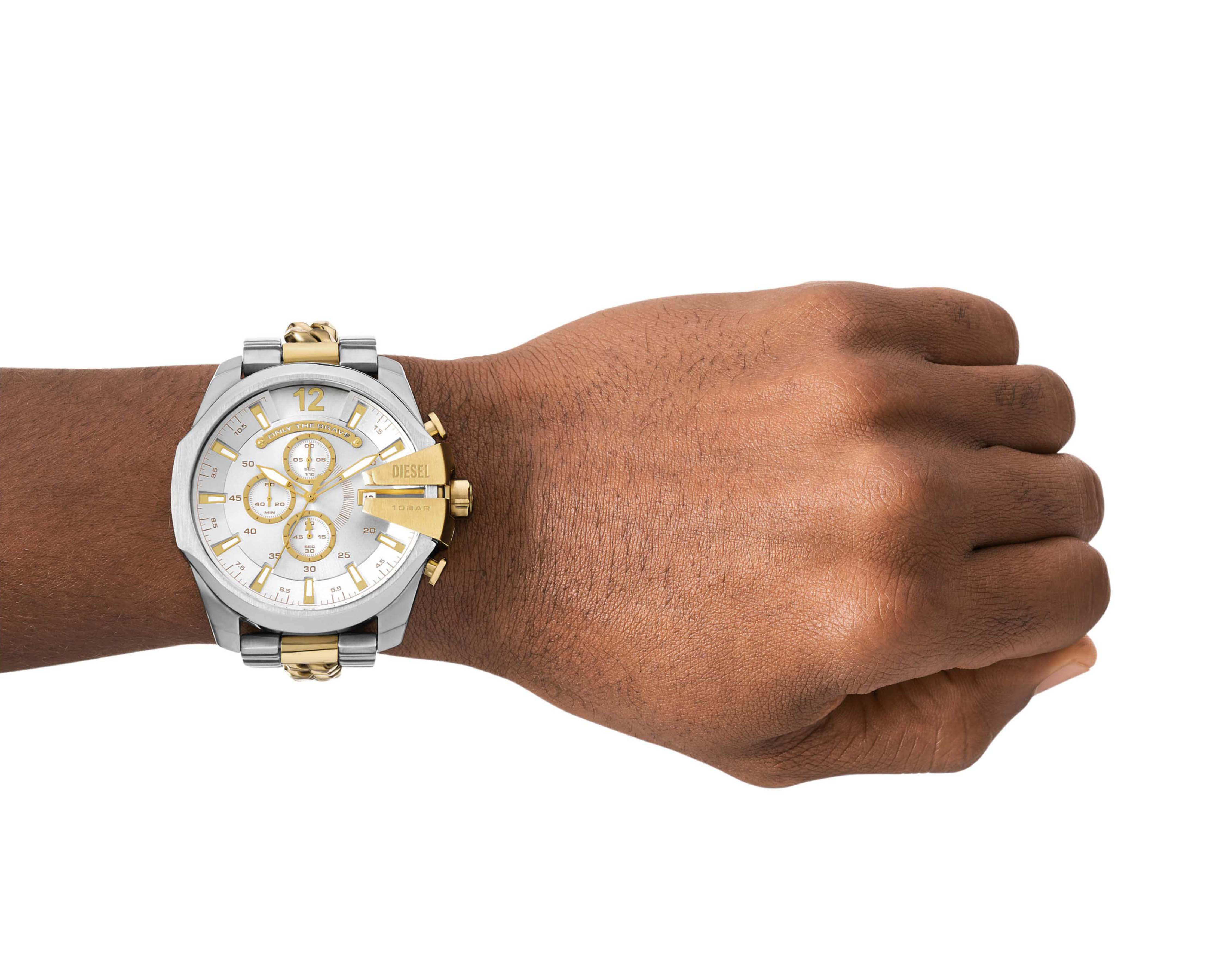 Foto 4 | Reloj Diesel para Hombre DZ4672 Plateado-Dorado