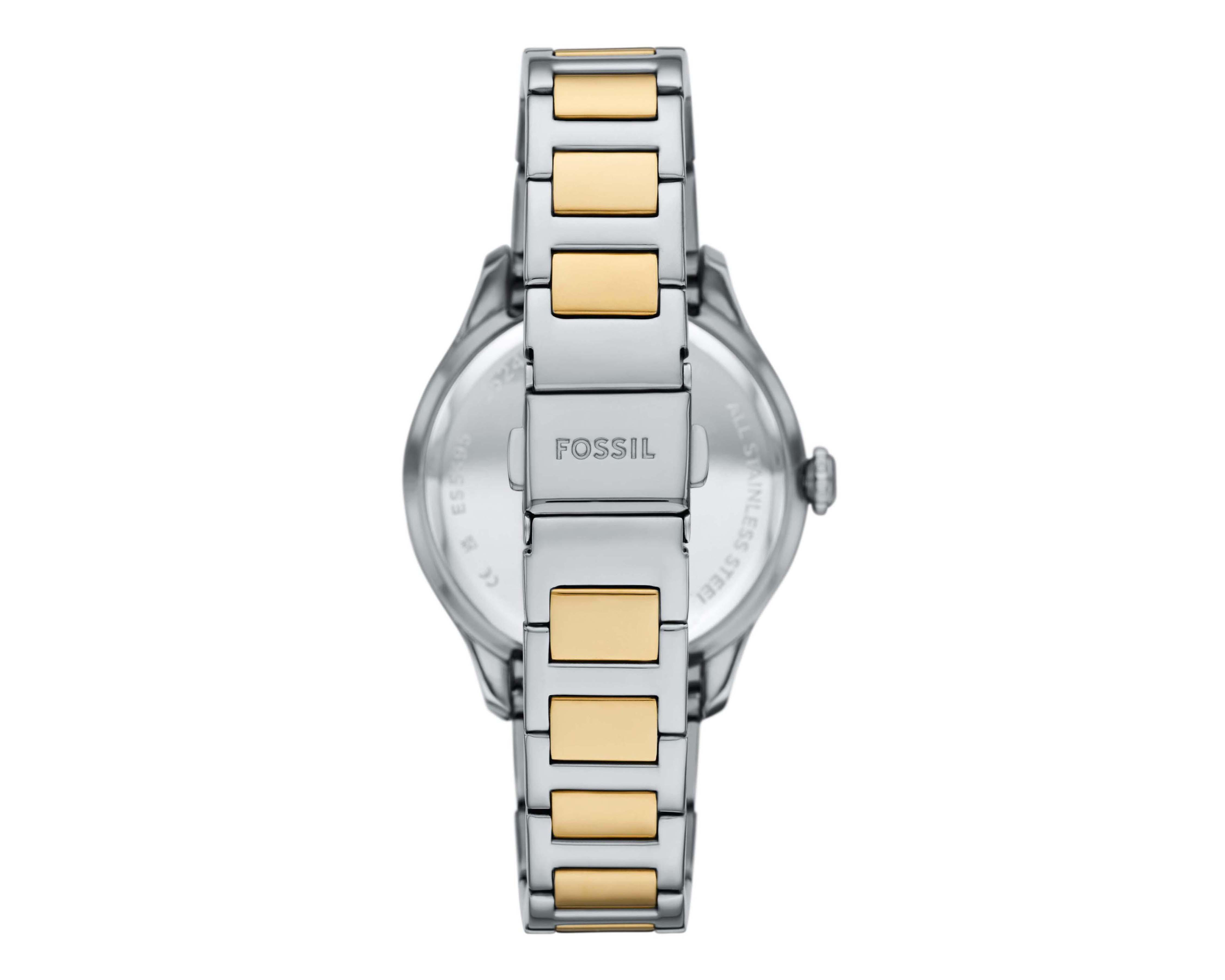 Foto 3 | Reloj Fossil para Mujer ES5396 Plateado-Dorado