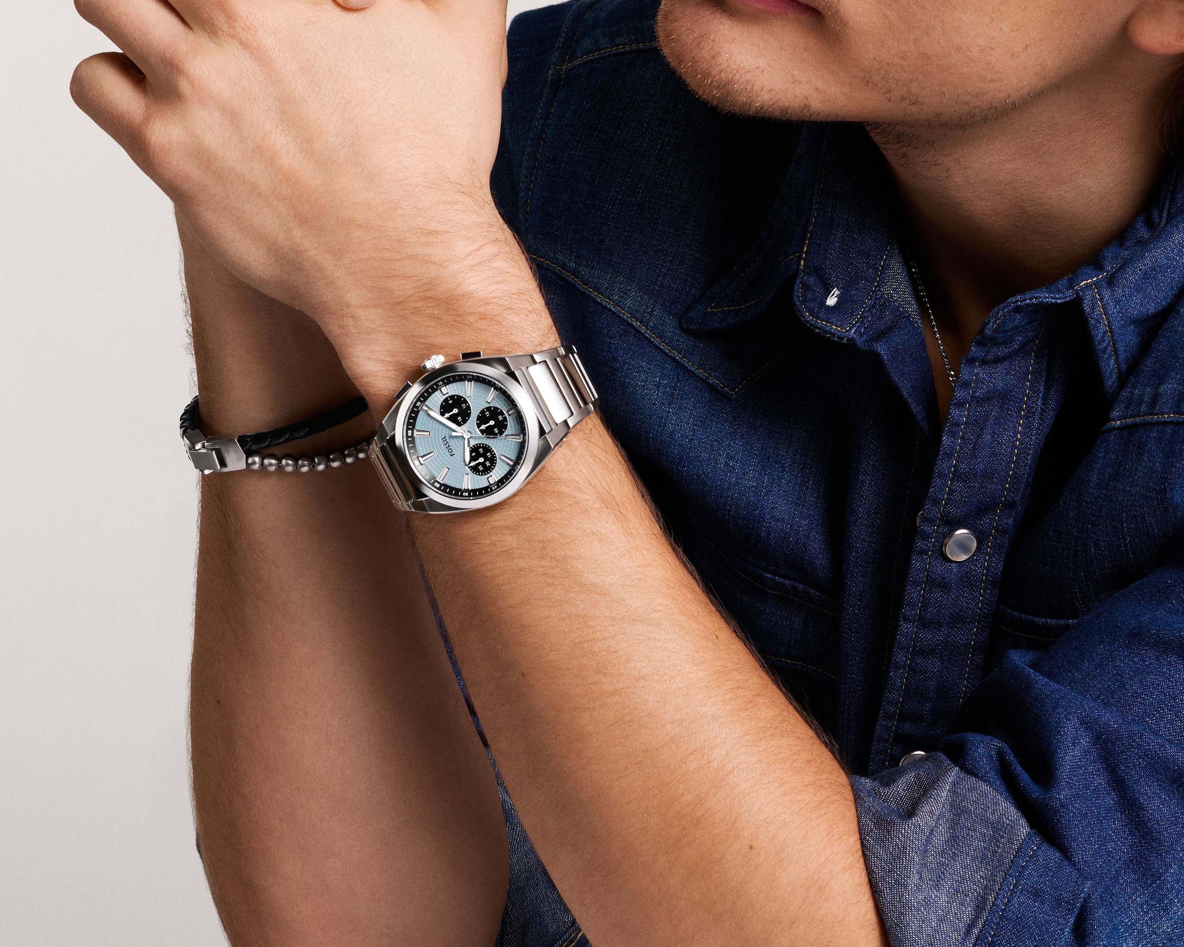 Foto 5 pulgar | Reloj Fossil para Hombre FS6105 Plateado