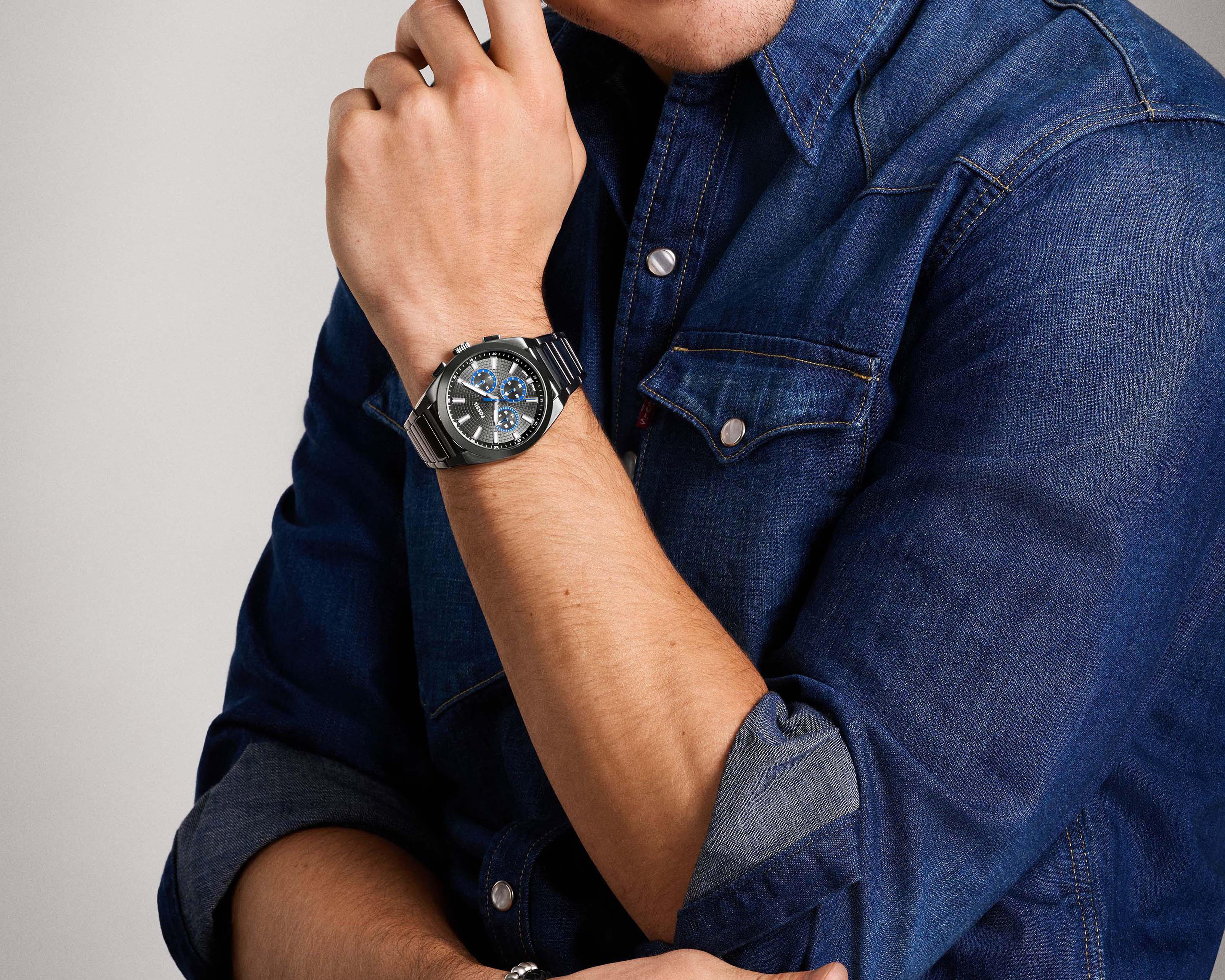 Foto 5 pulgar | Reloj Fossil para Hombre FS6107 Gris