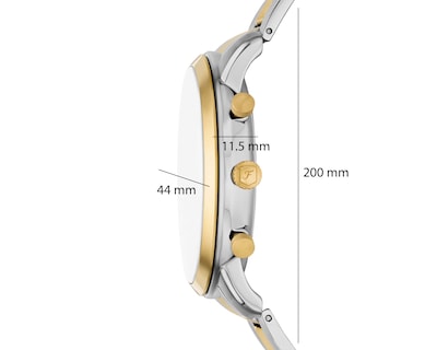 Foto 7 | Reloj Fossil para Hombre FS6112 Dorado/Plateado